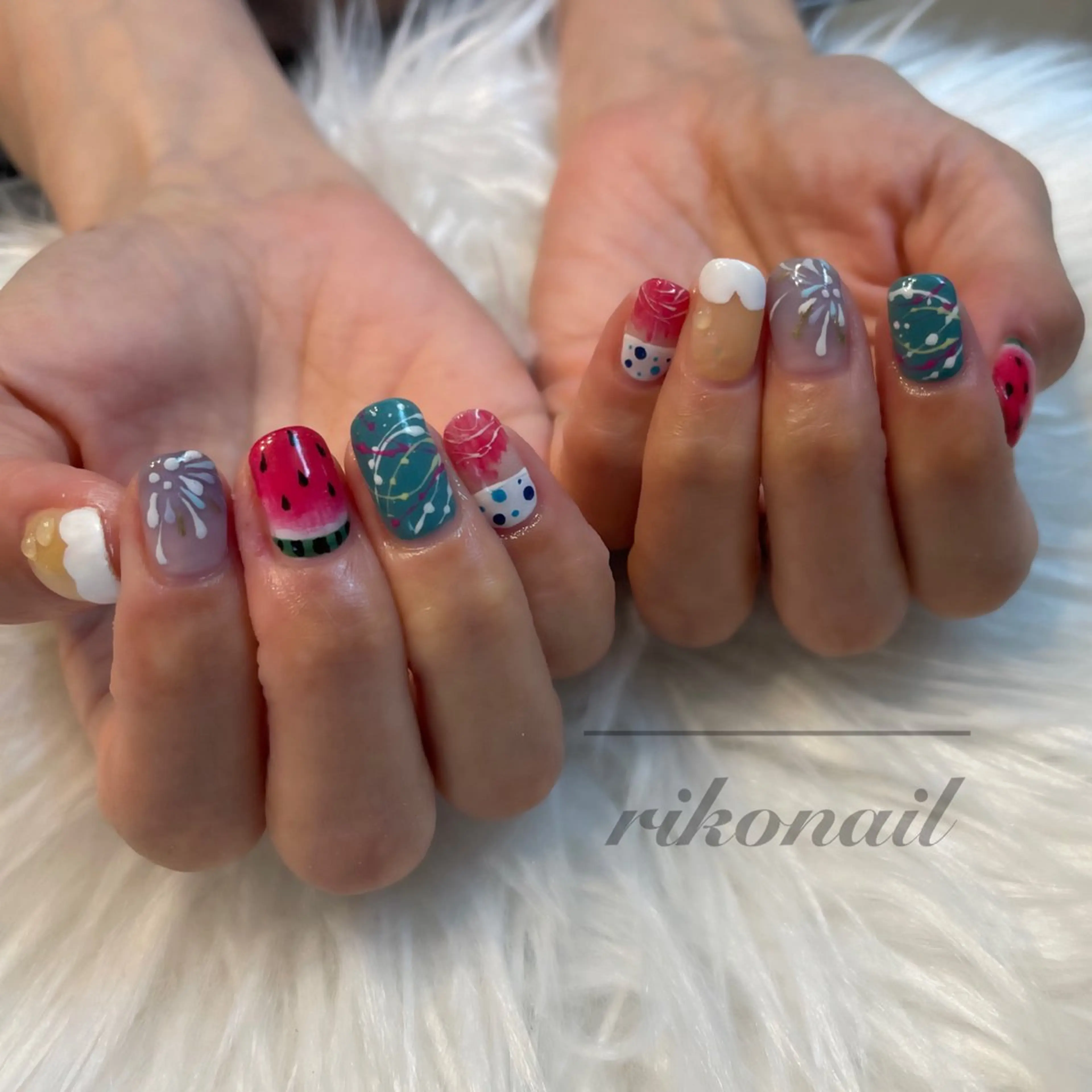 ネイル アートネイル ハンドネイル riko nailのネイルデザイン