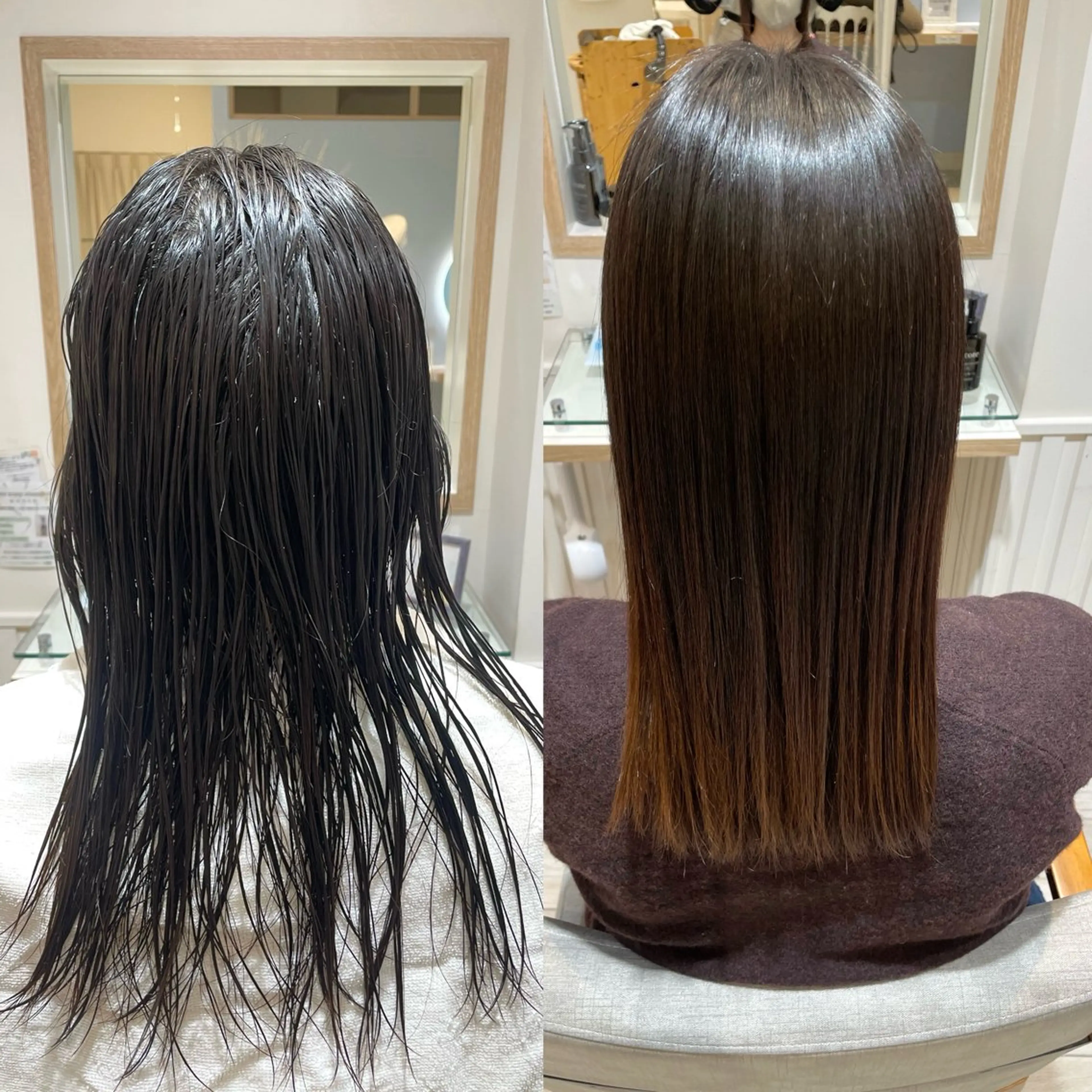 セミロング 縮毛矯正 レディースカット 募集中🌷渡邉のヘアスタイル