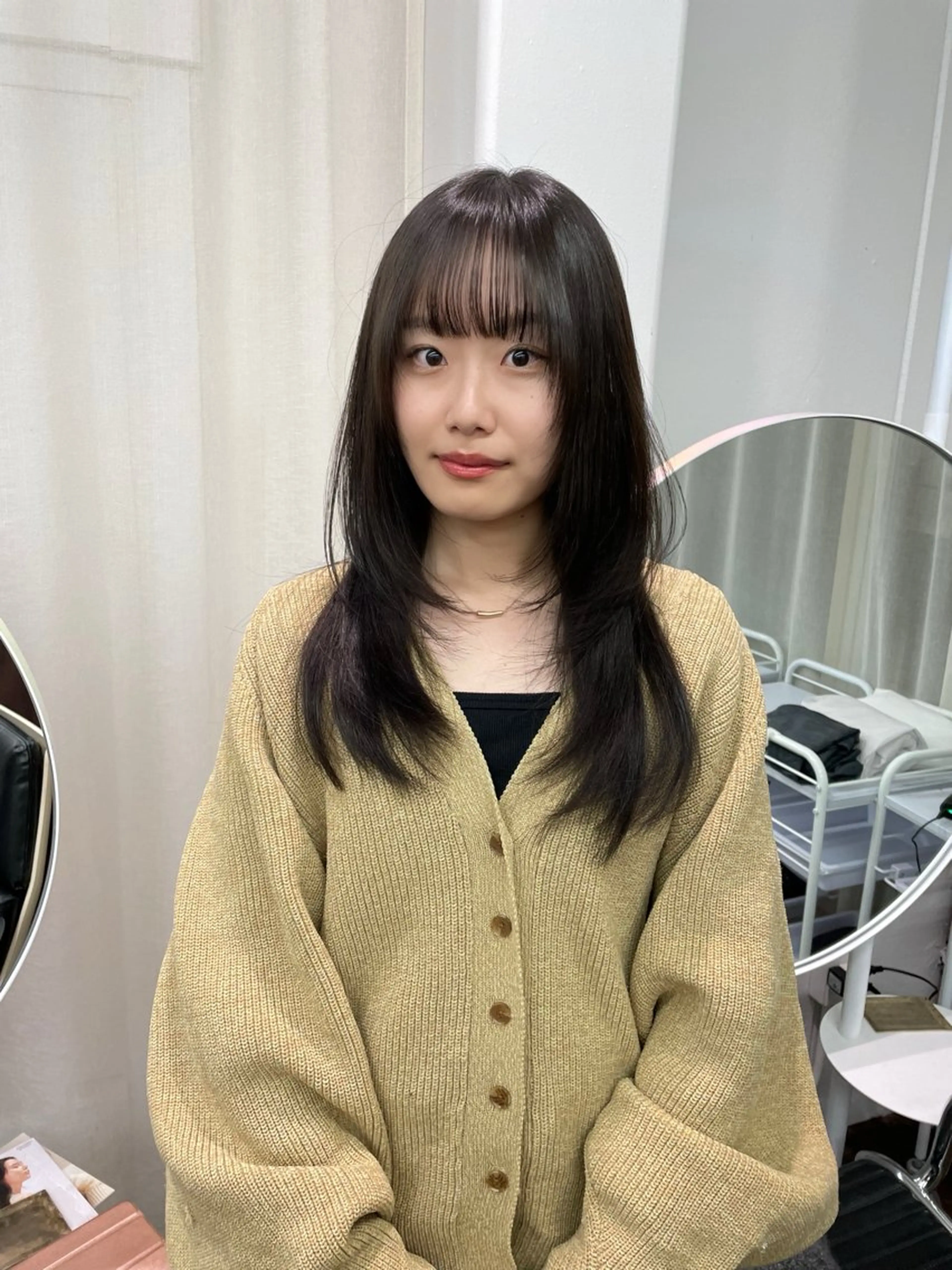 ロング カラー レイヤーカット カット ヘアカラー トリートメント レイヤーカット🎀 kanaのヘアスタイル