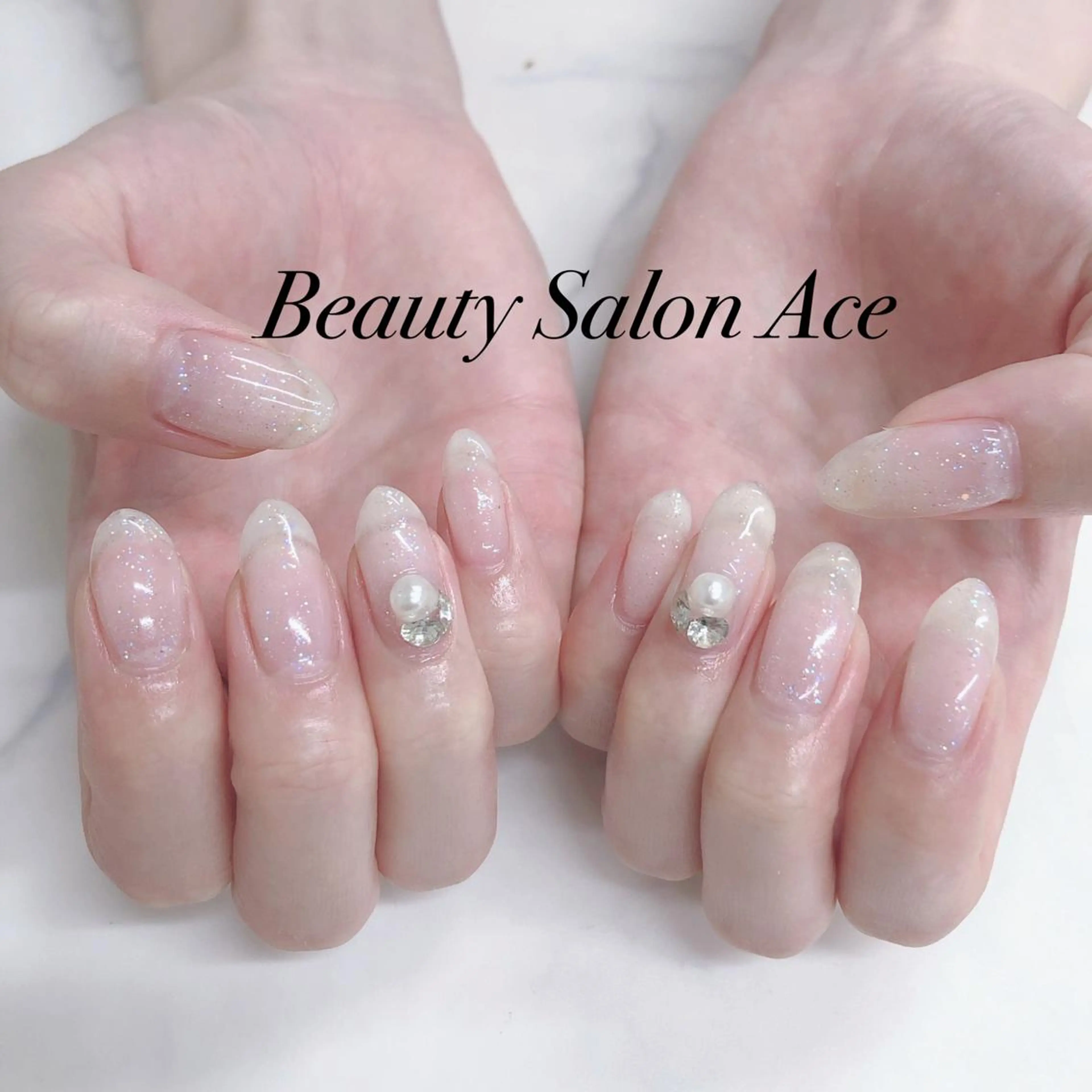 ネイル ラメ(グリッター) メンズネイル ワンカラーネイル 春ネイル Beauty Salon Ace(ネイルサロン エース)所属・池袋フィルイン Ace♡長さだしのネイルデザイン