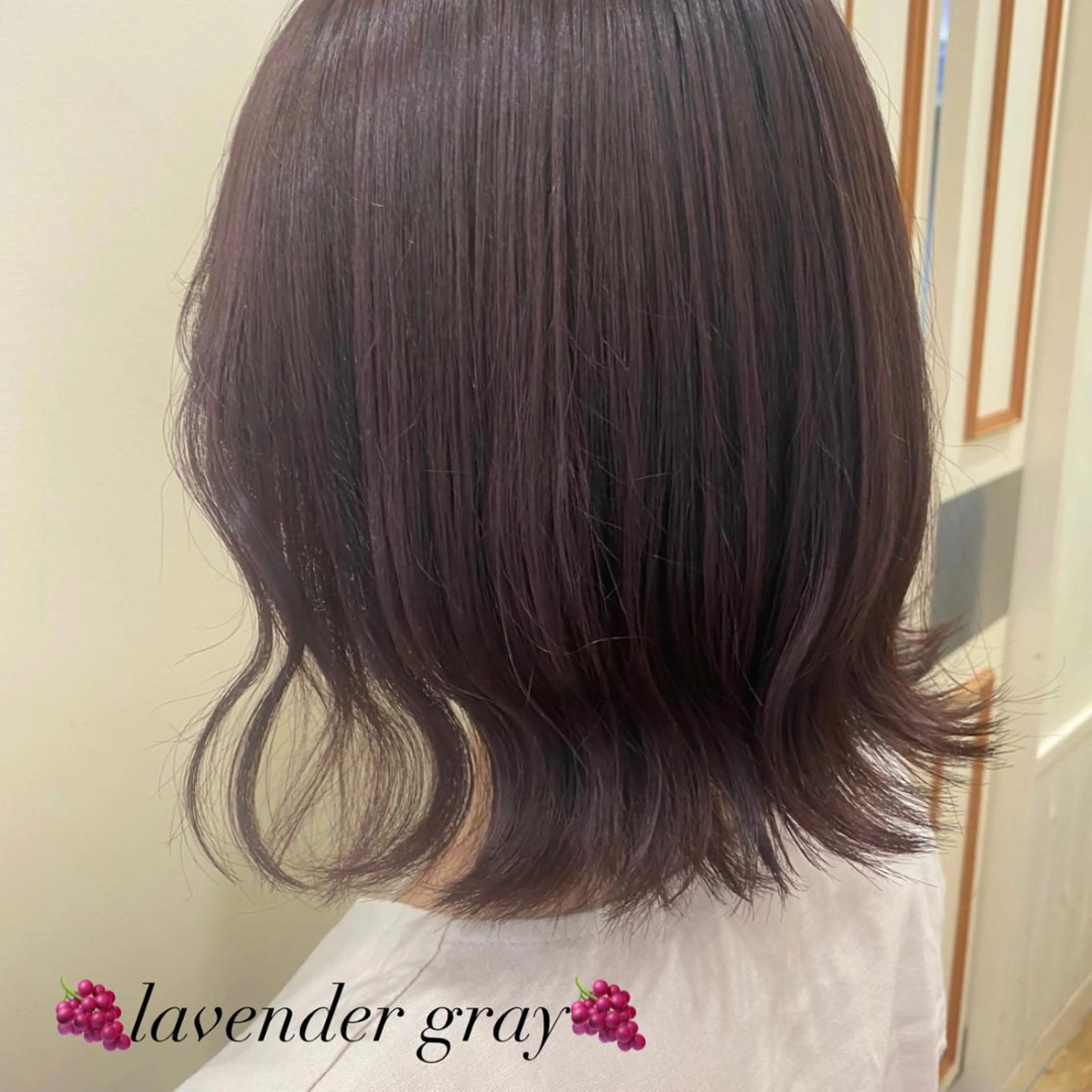 ミディアム カラー ラベンダーカラー 艶カラー/韓国風ヘア 💎shioneのヘアスタイル