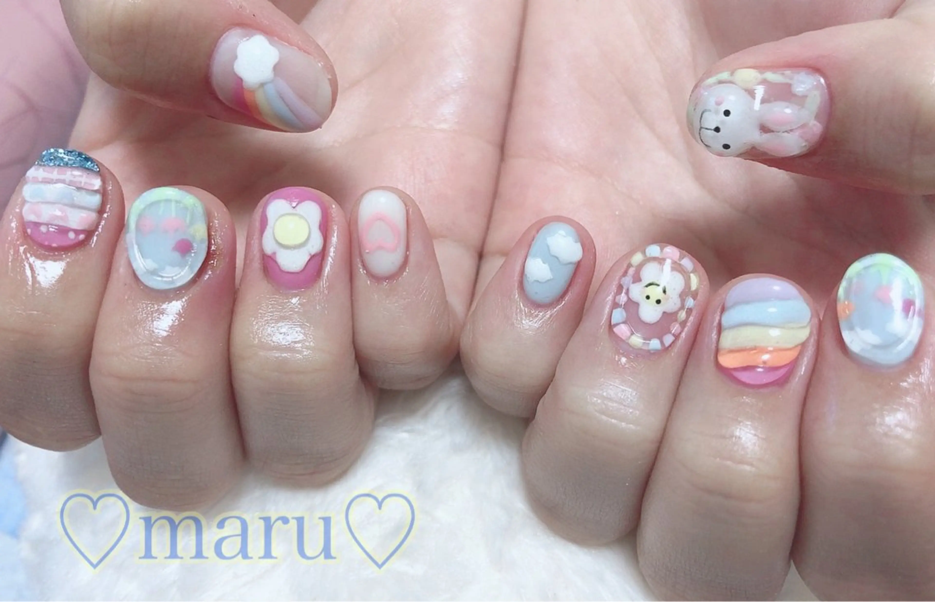 ネイル ハンドネイル フットネイル まるみ♡8/25- 31お休み🙇‍♀️のネイルデザイン