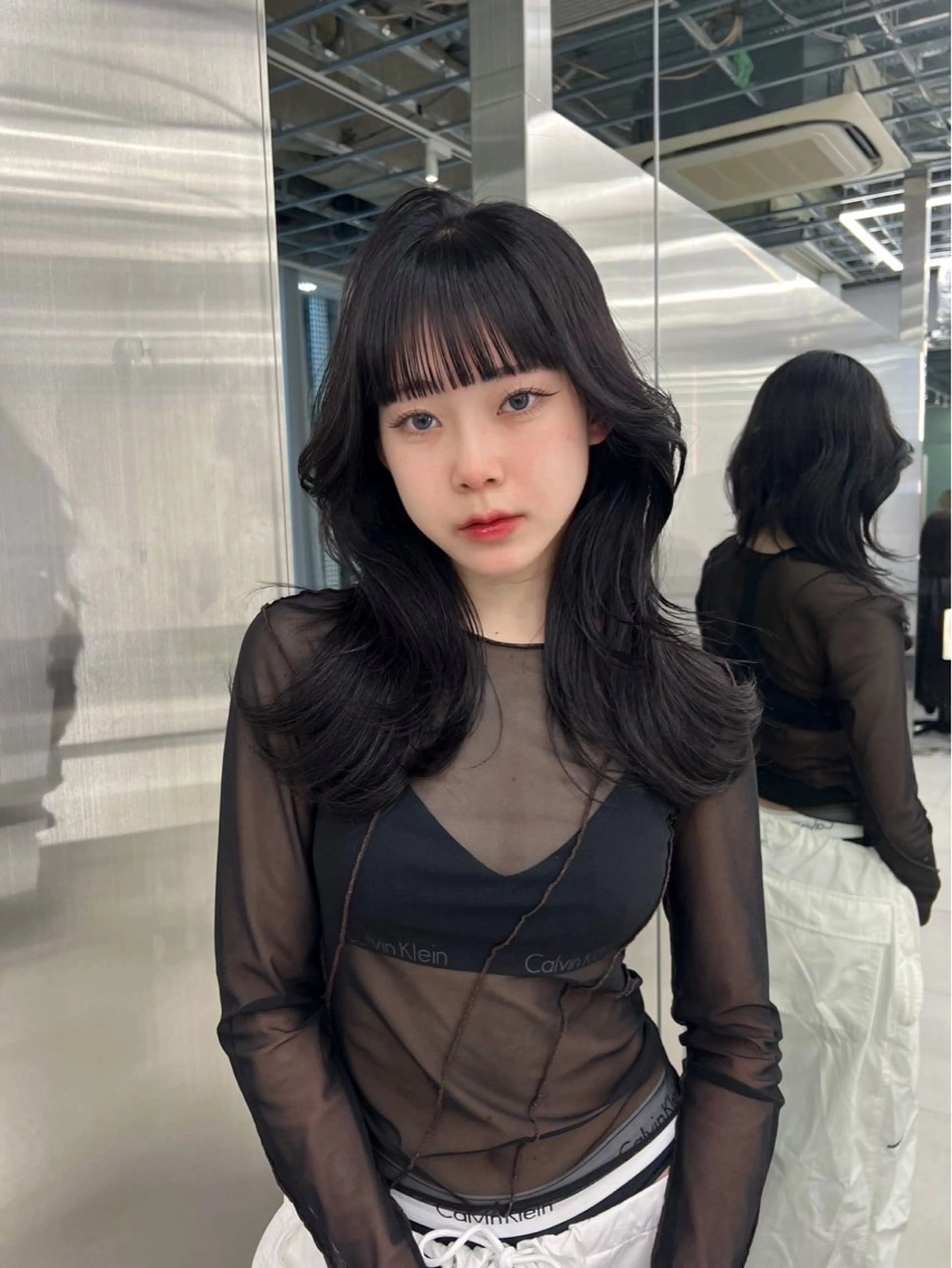 ロング くびれヘア カット ヘアカラー トリートメント 銀座/韓国/ワンホン 🤍艶髪🖤nahoのヘアスタイル