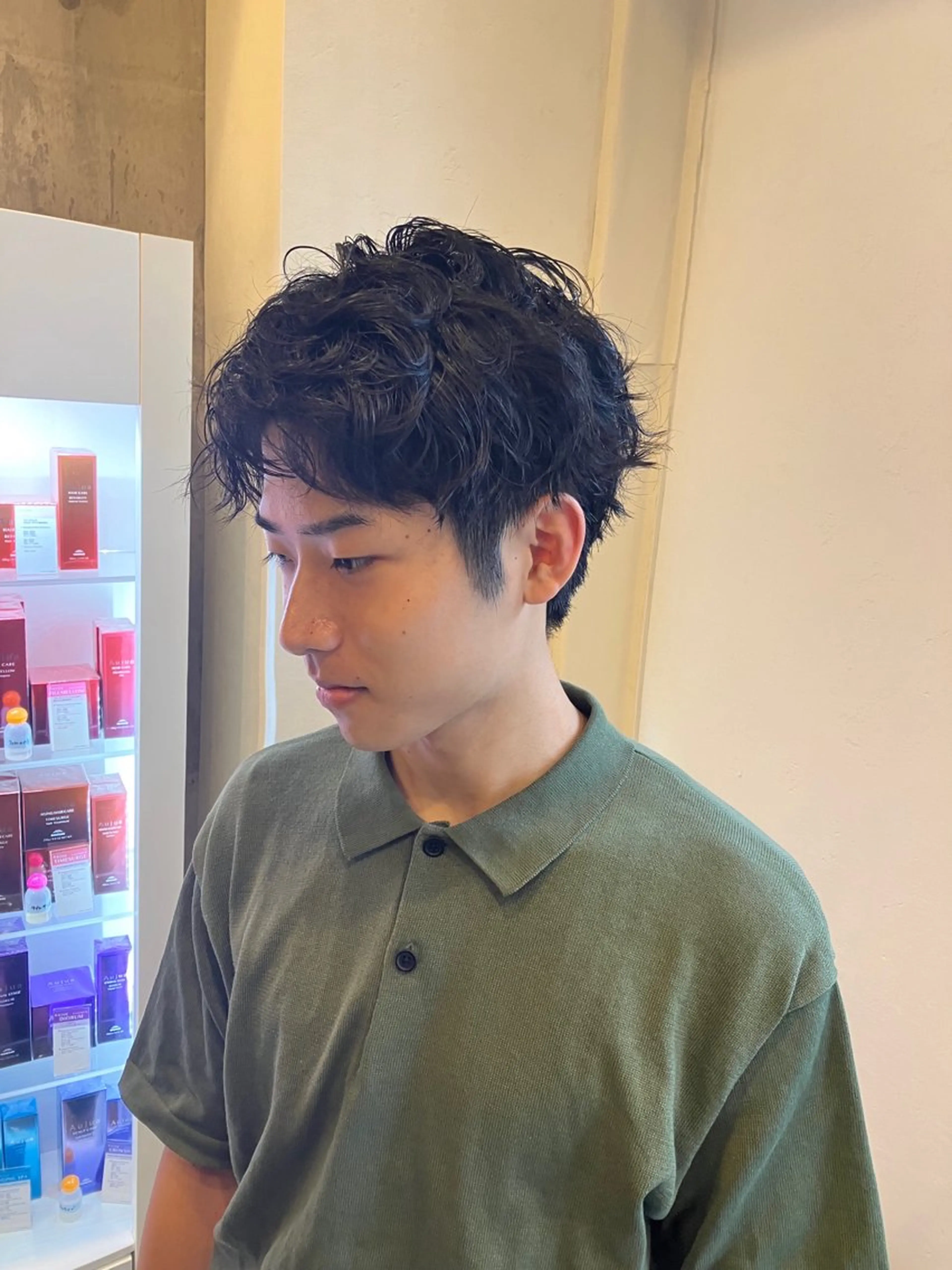 メンズ メンズパーマ えばら まい/attraのヘアスタイル
