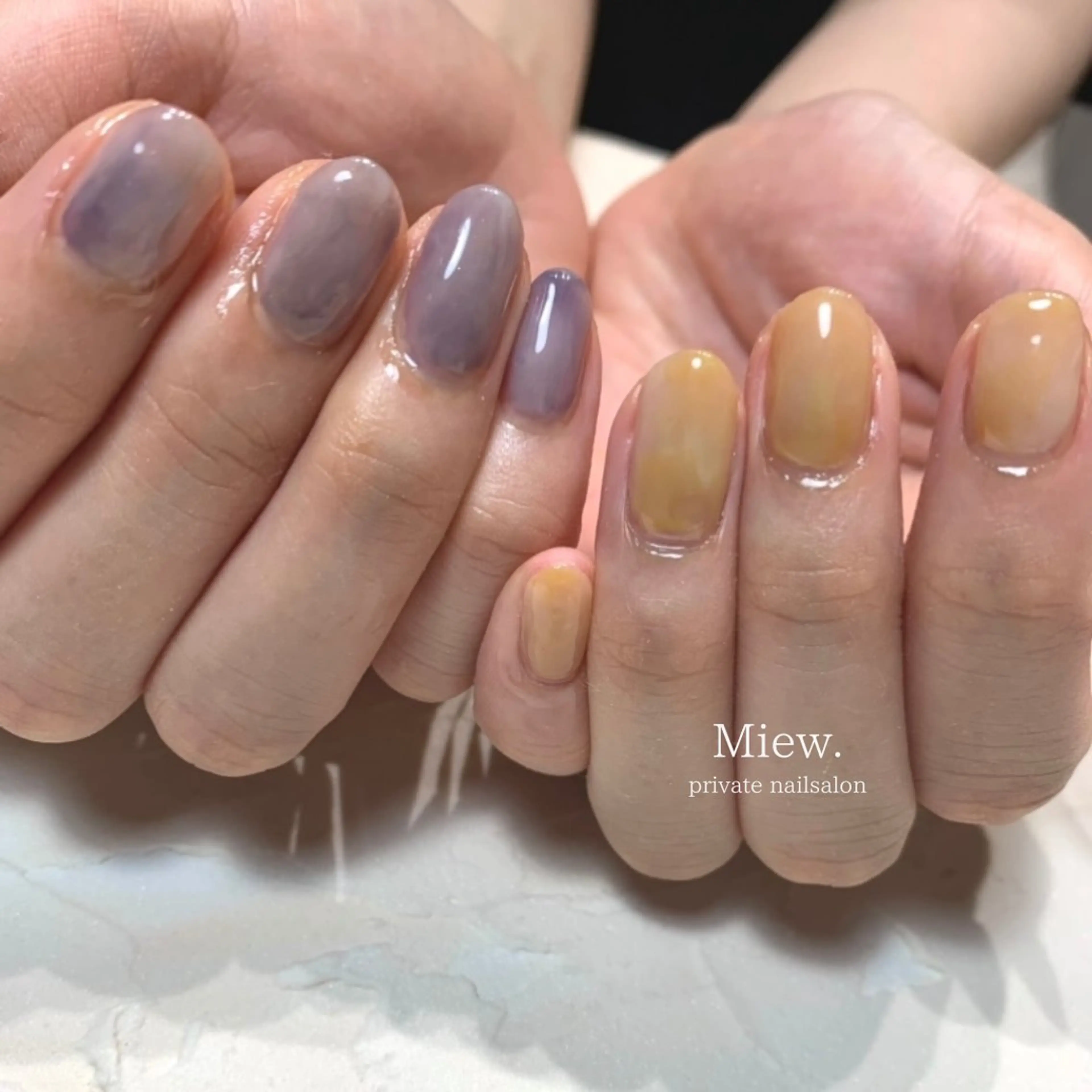 ネイル ニュアンスネイル Mina🫧 【Miew.】のネイルデザイン