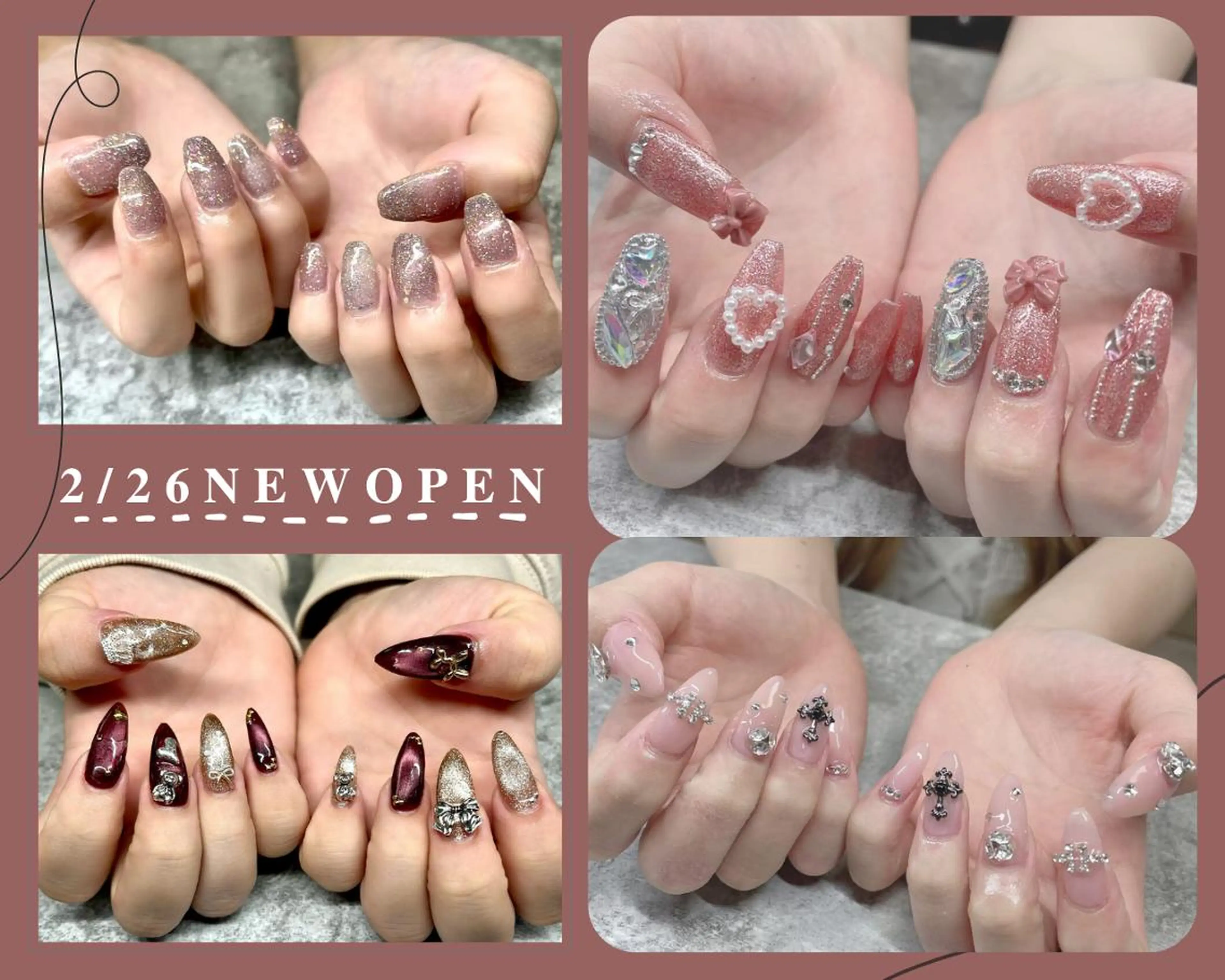 ネイル オーロラネイル ボルドー クリアネイル フラッシュネイル フットネイル Rabe nail ラーベネイルのネイルデザイン