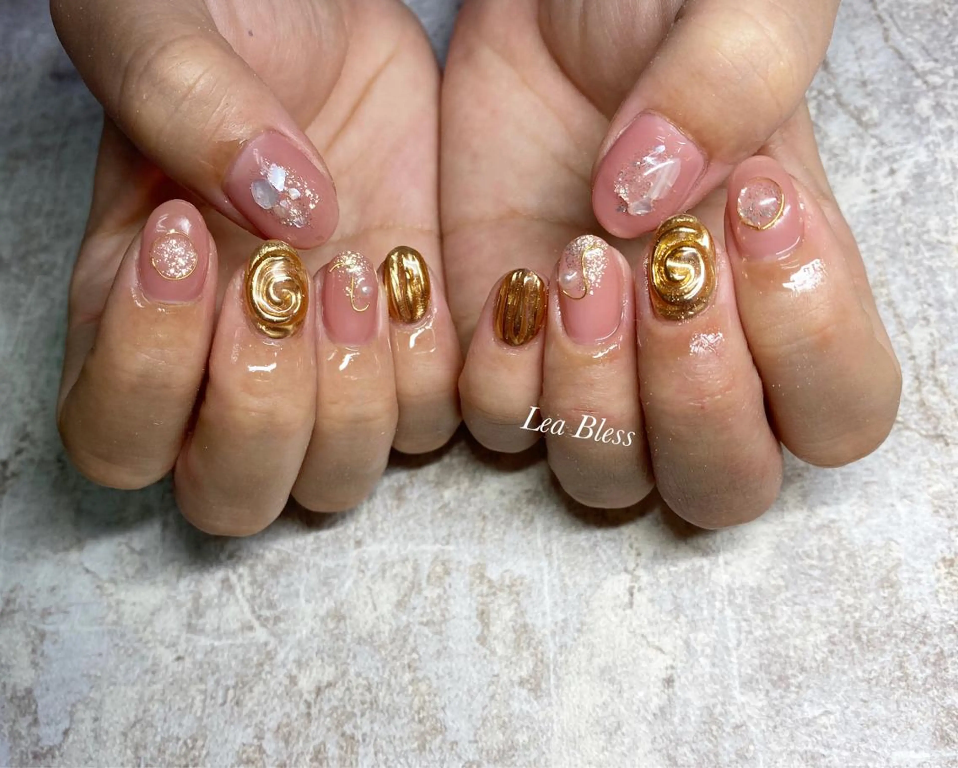ネイル ハンドネイル Lea Bless 河原町のネイルデザイン