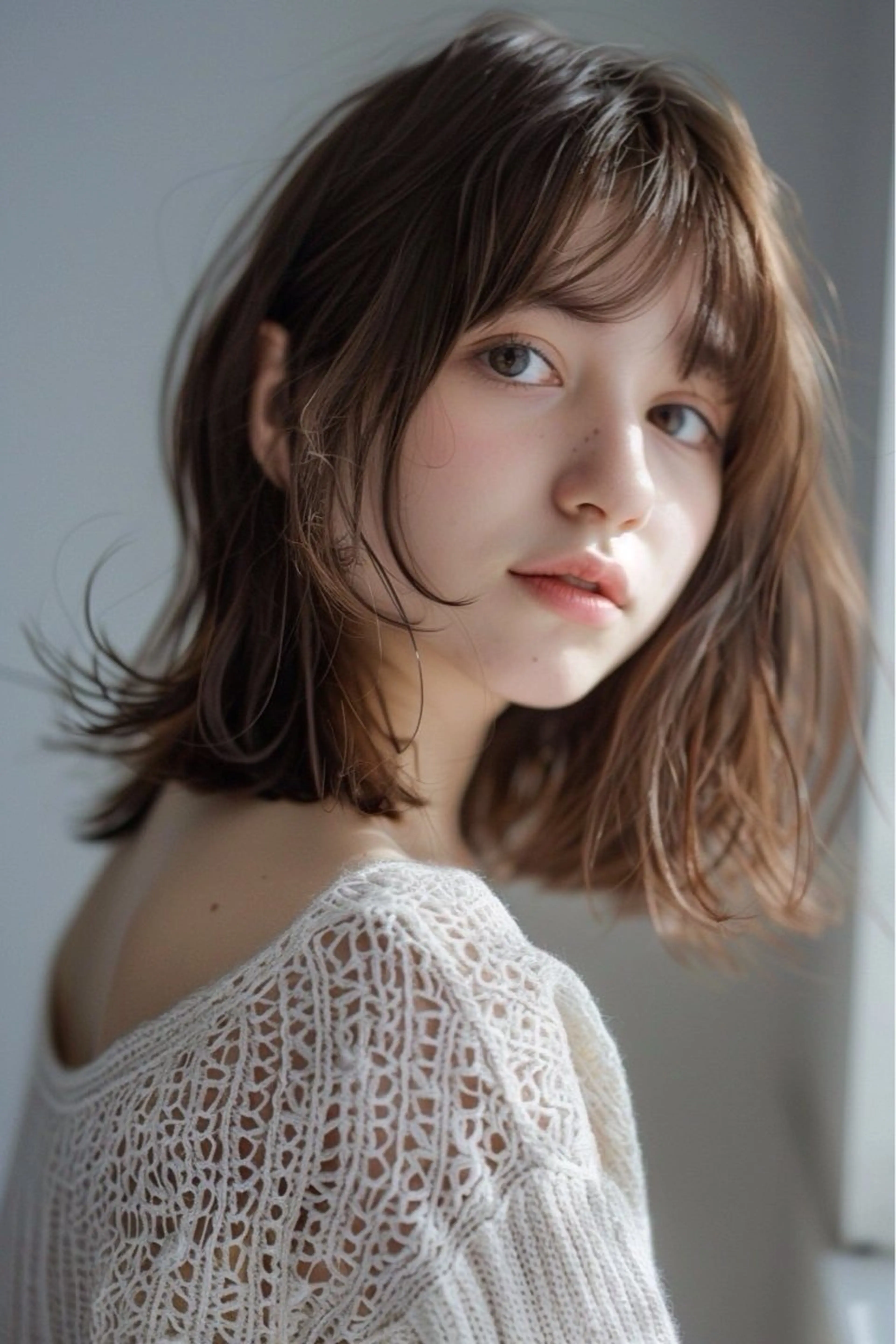 ミディアム カラー ヘアアレンジ ブラウンカラー ケアカラー 透明感カラー 髪質改善 カット ヘアカラー トリートメント 🌈Luana🌈 公式/大通のヘアスタイル