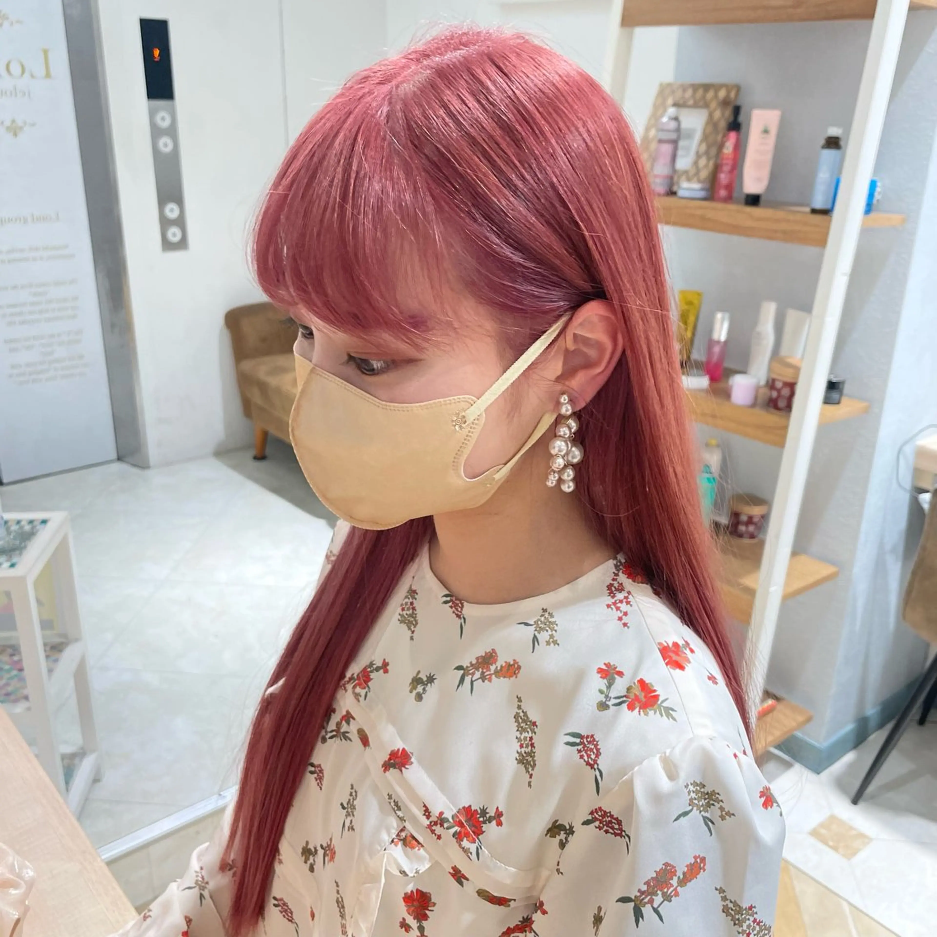 ロング カラー ヘアカラー トリートメント もえな 💋👼🏻のヘアスタイル
