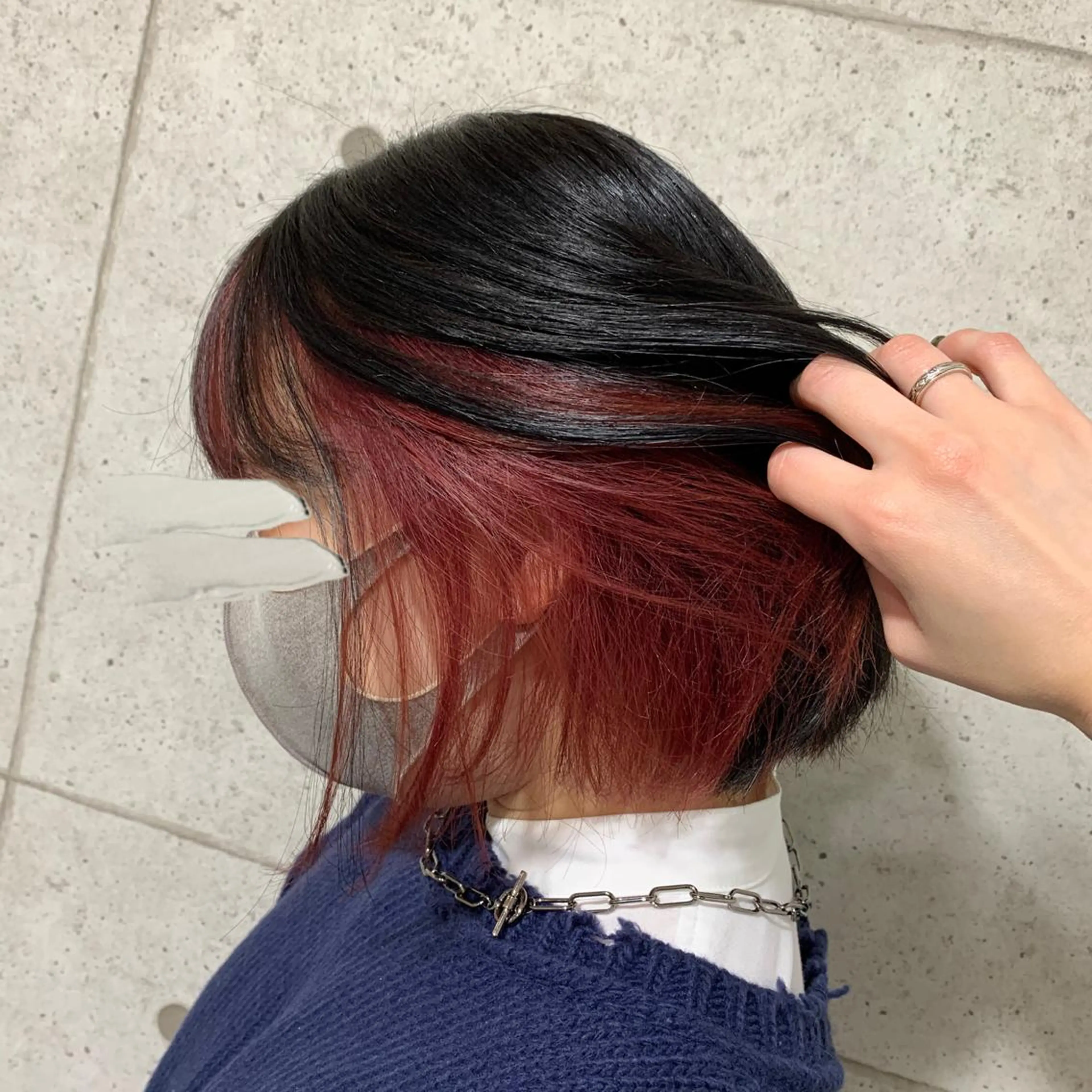 ミディアム カラー ブリーチ カット ヘアカラー 🌷お洒落推しカラー moe🐰🌷のヘアスタイル
