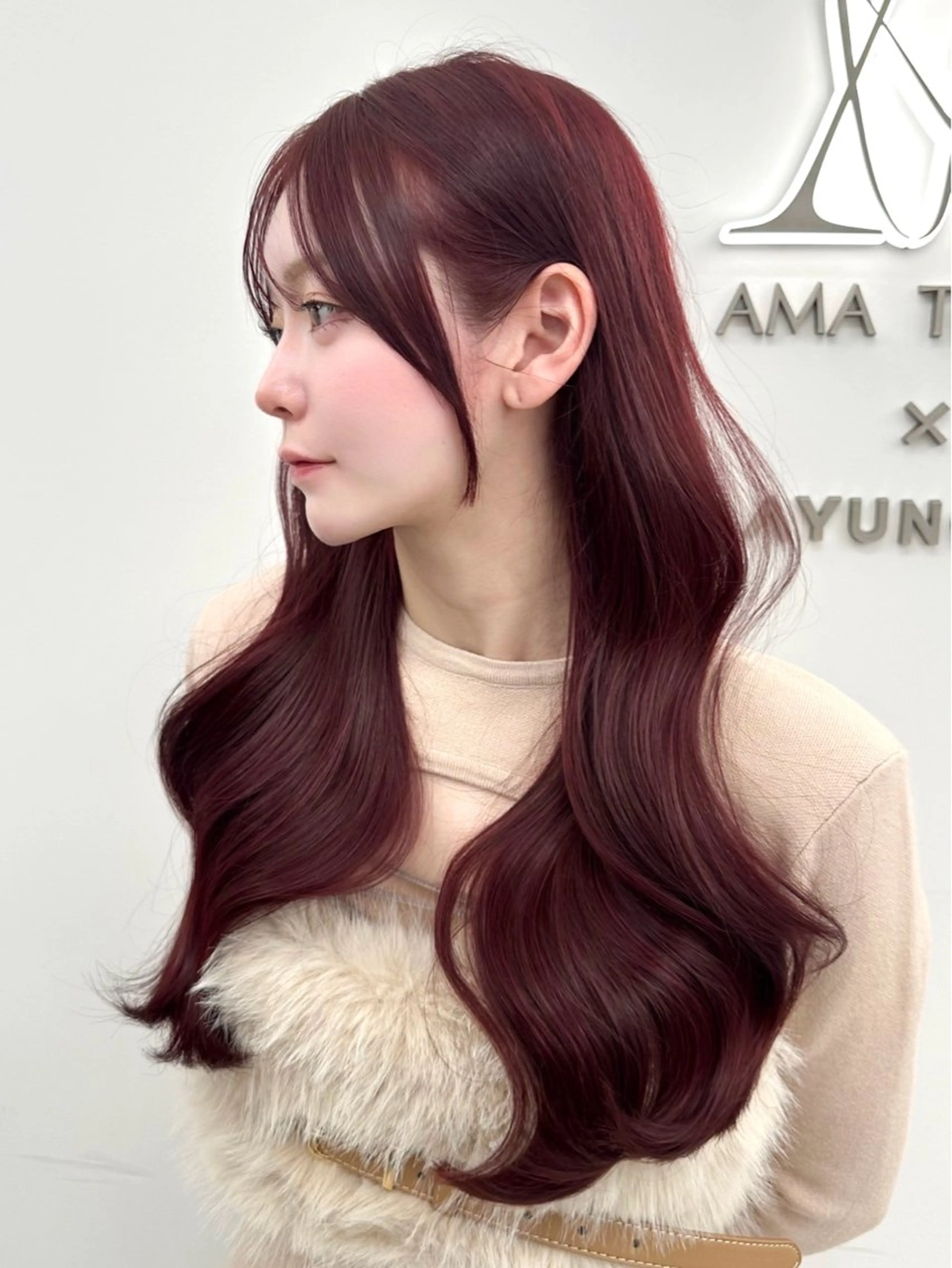 ミディアム カラー カット ヘアカラー トリートメント 🇰🇷韓国風くびれ ヘア🇰🇷中村優大のヘアスタイル