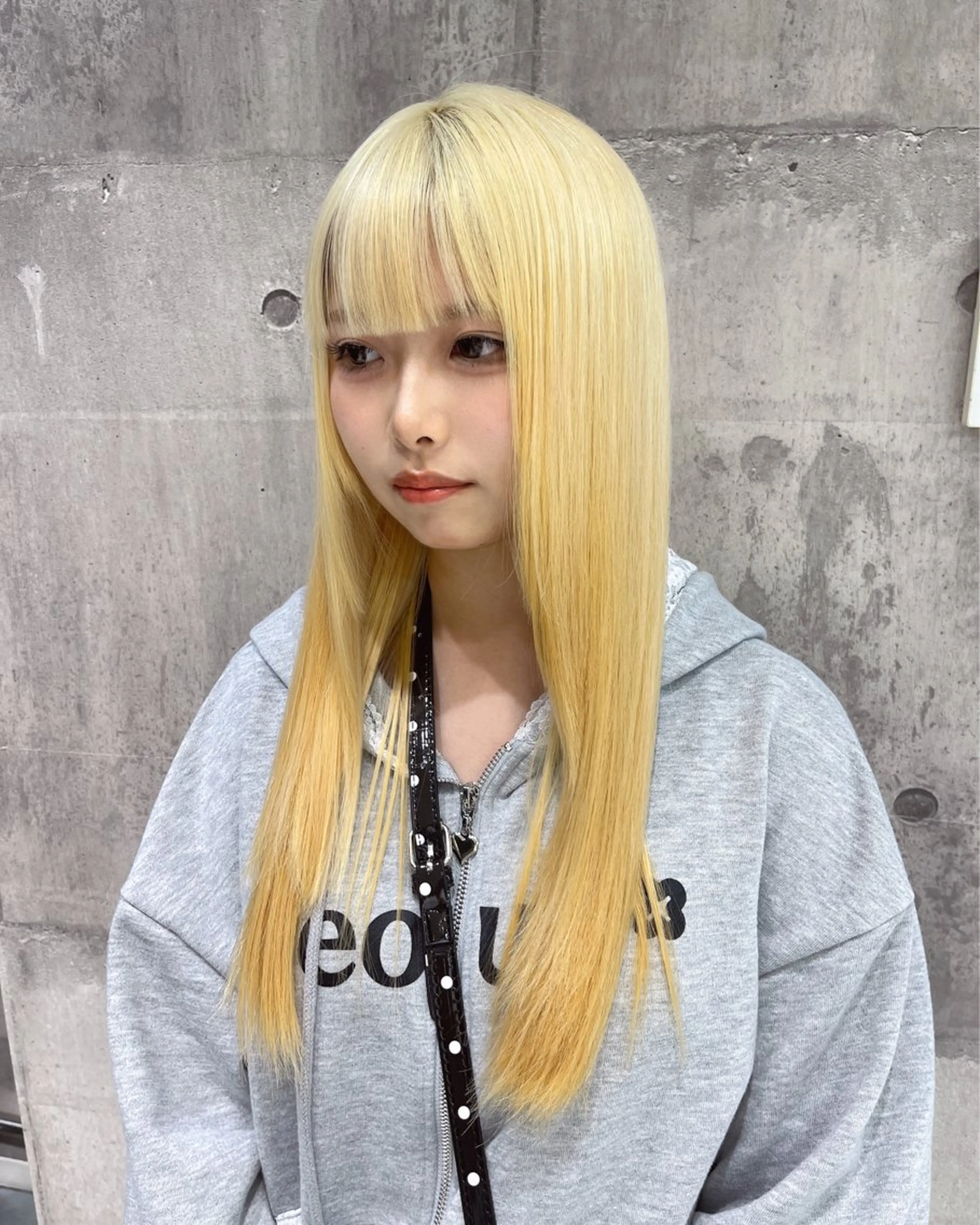 ロング カラー ヘアカラー TENSHO 原宿　ハイトーンのヘアスタイル