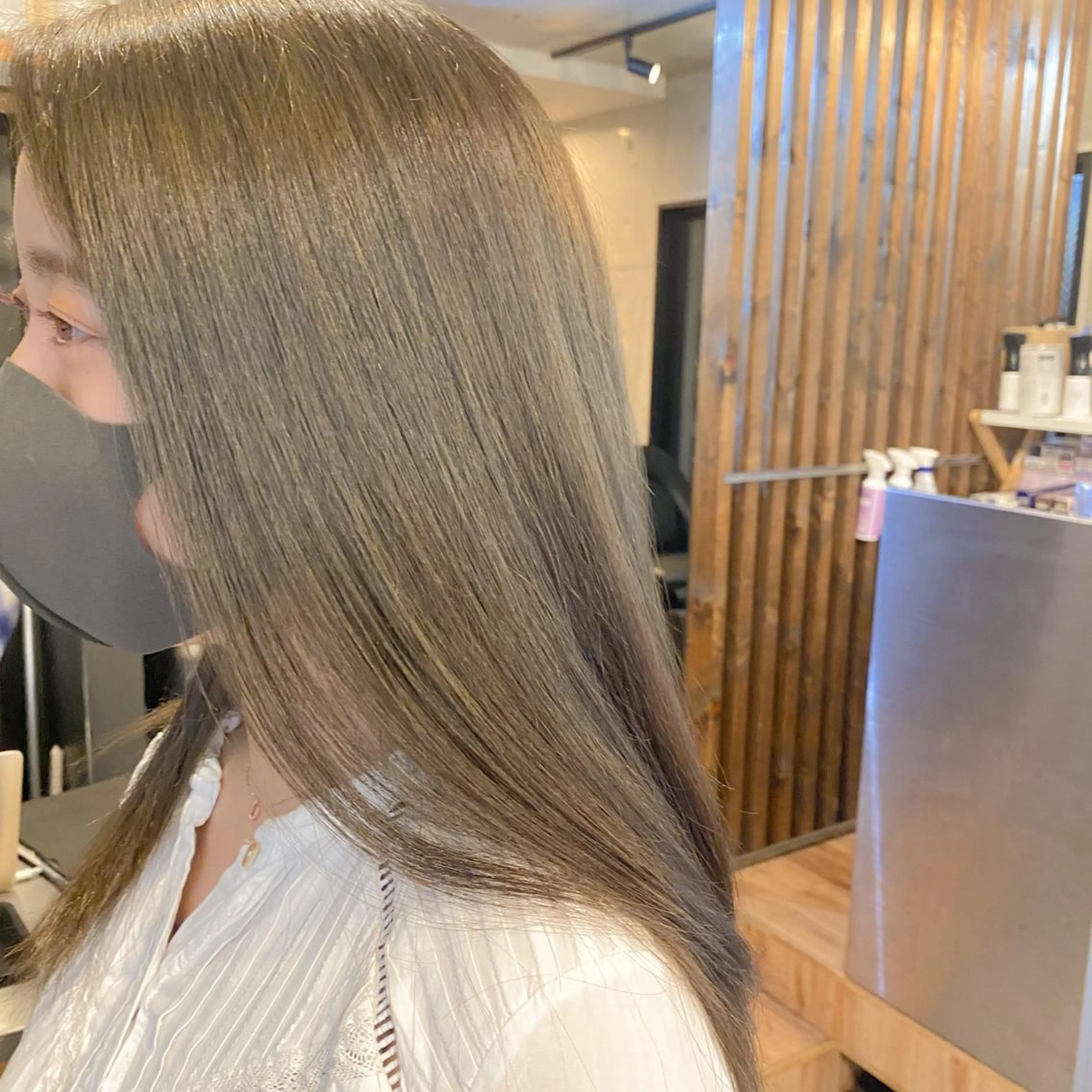 ロング カラー 艶髪ブリーチ 永井竜也のヘアスタイル