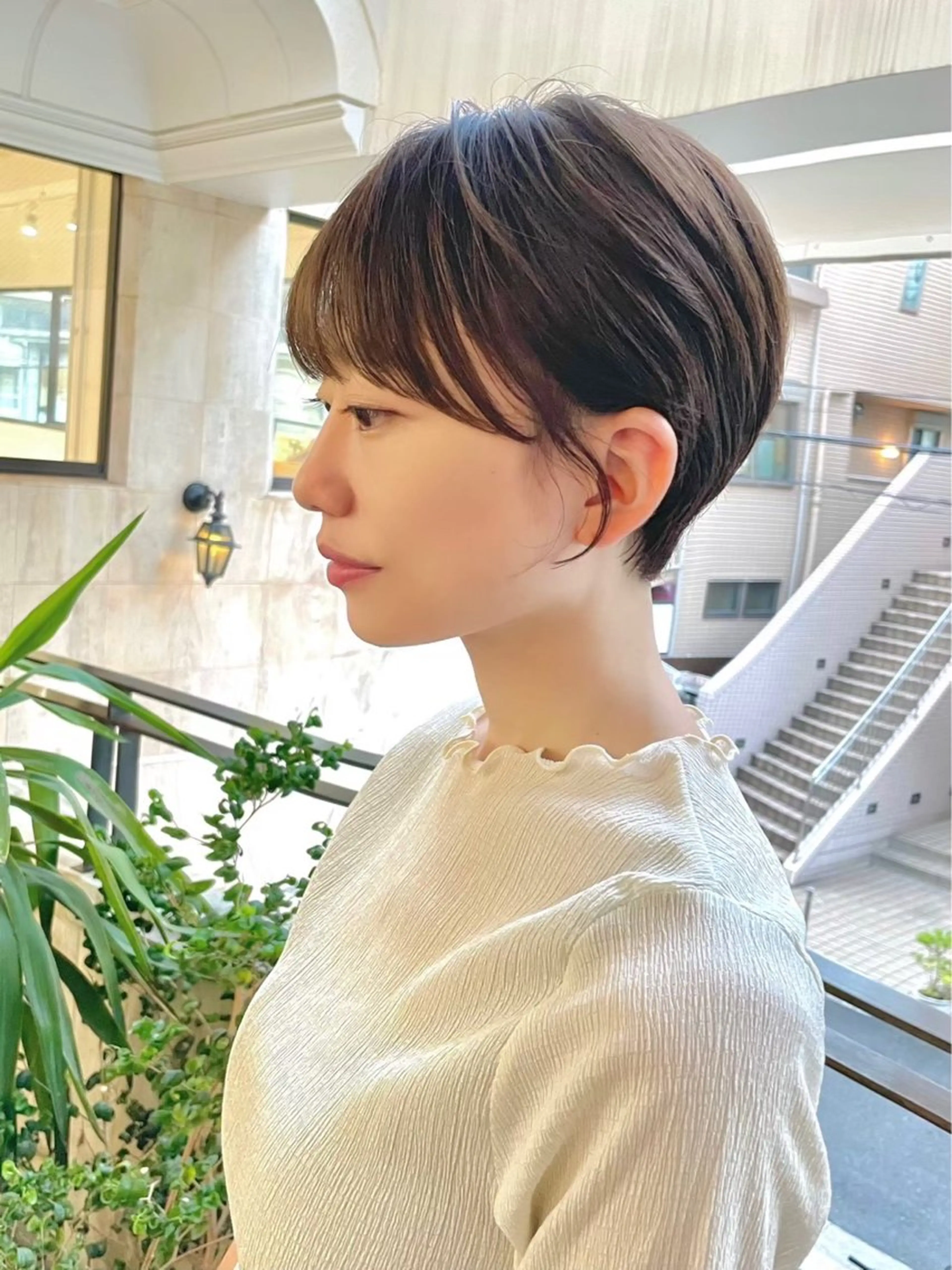 ショート ハイライト 髪質改善 縮毛矯正 トリートメント 艶髪/髪質改善/ NATSUKI🍯のヘアスタイル
