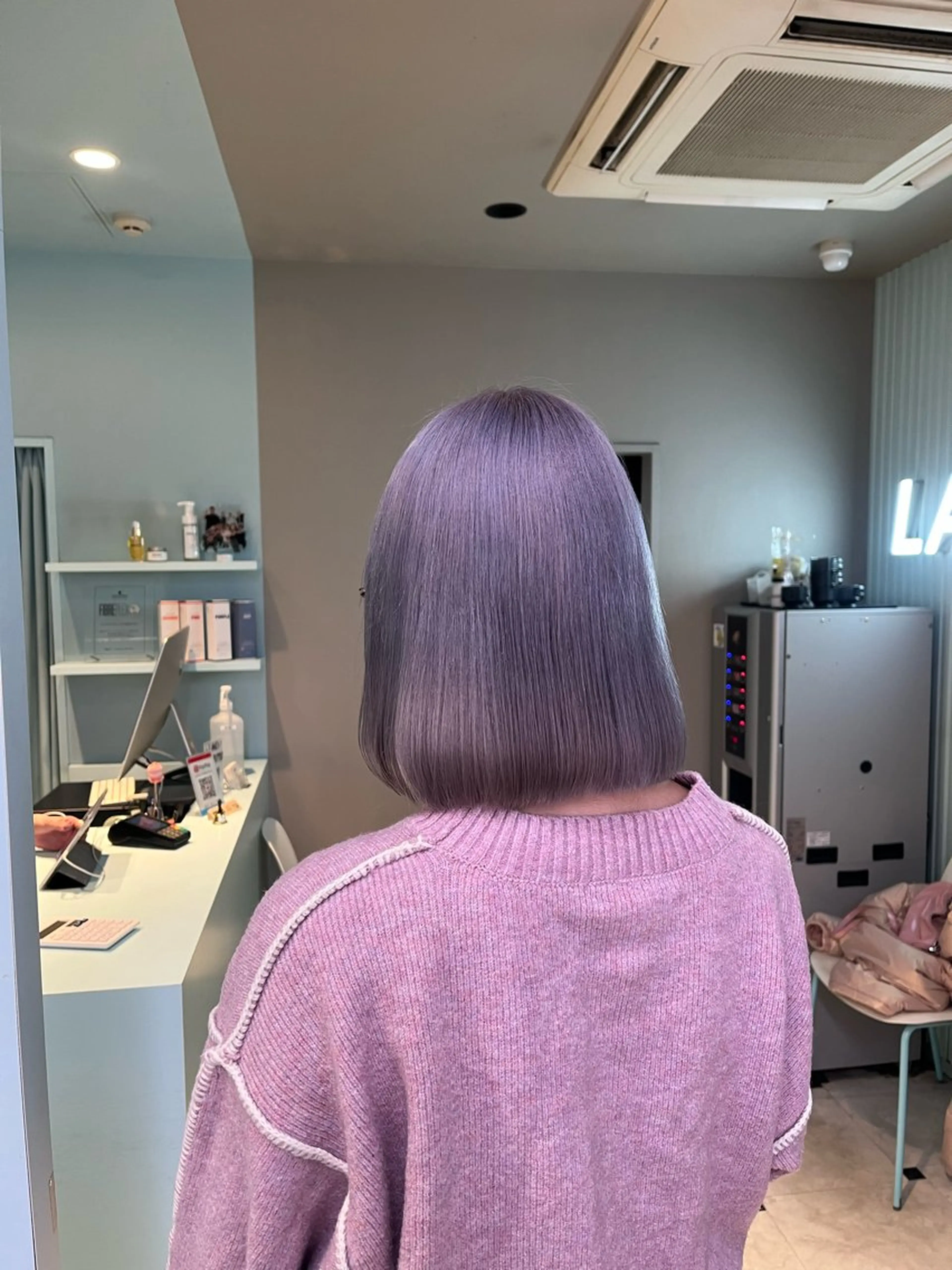 ショート カラー ヘアカラー トリートメント ブリーチカラー 🩵MIZUKIのヘアスタイル