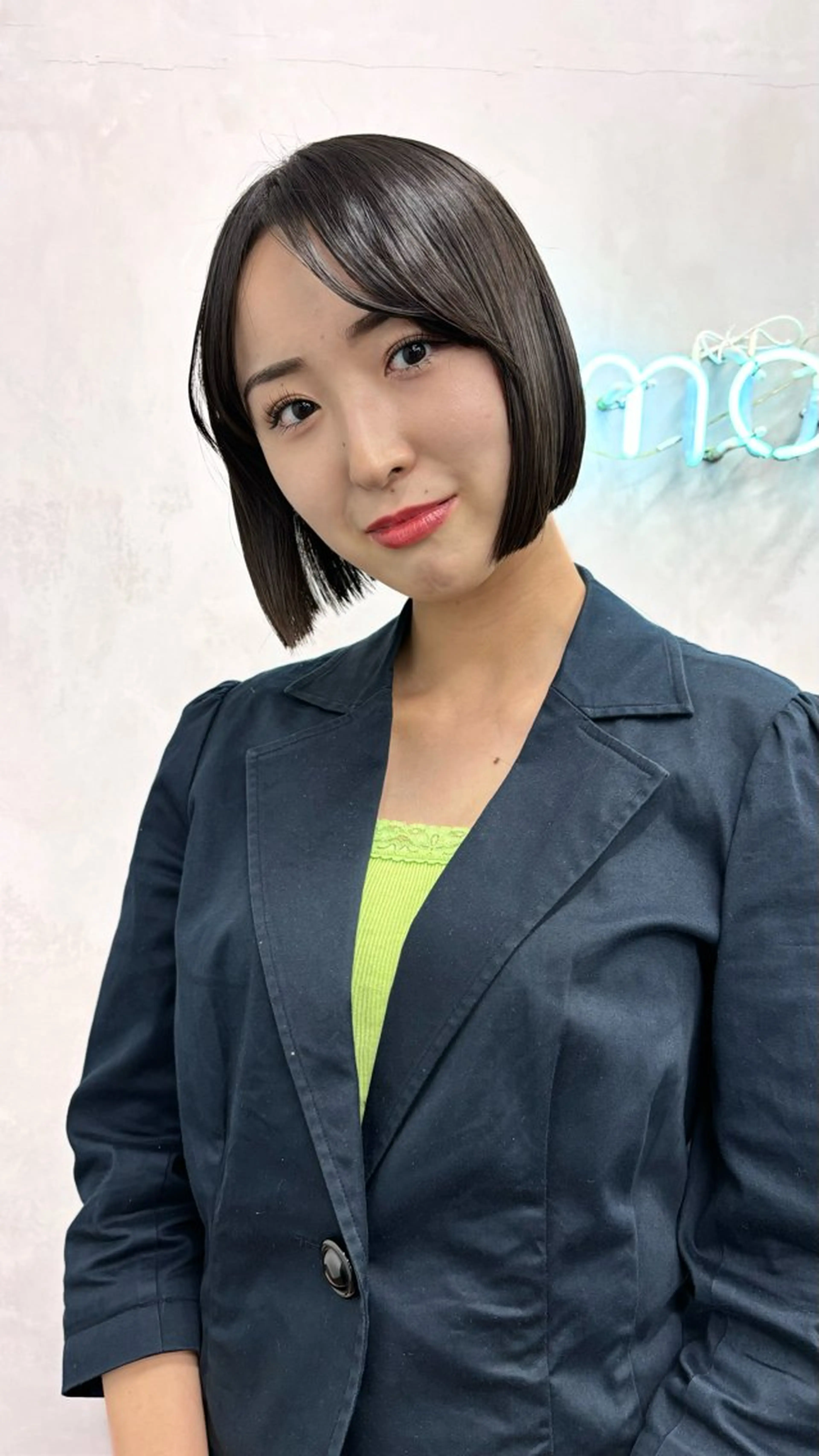ショート 切りっぱなしボブ ボブ カット GARTE所属・ゲンキ/ボブ /レイヤーカットのヘアスタイル