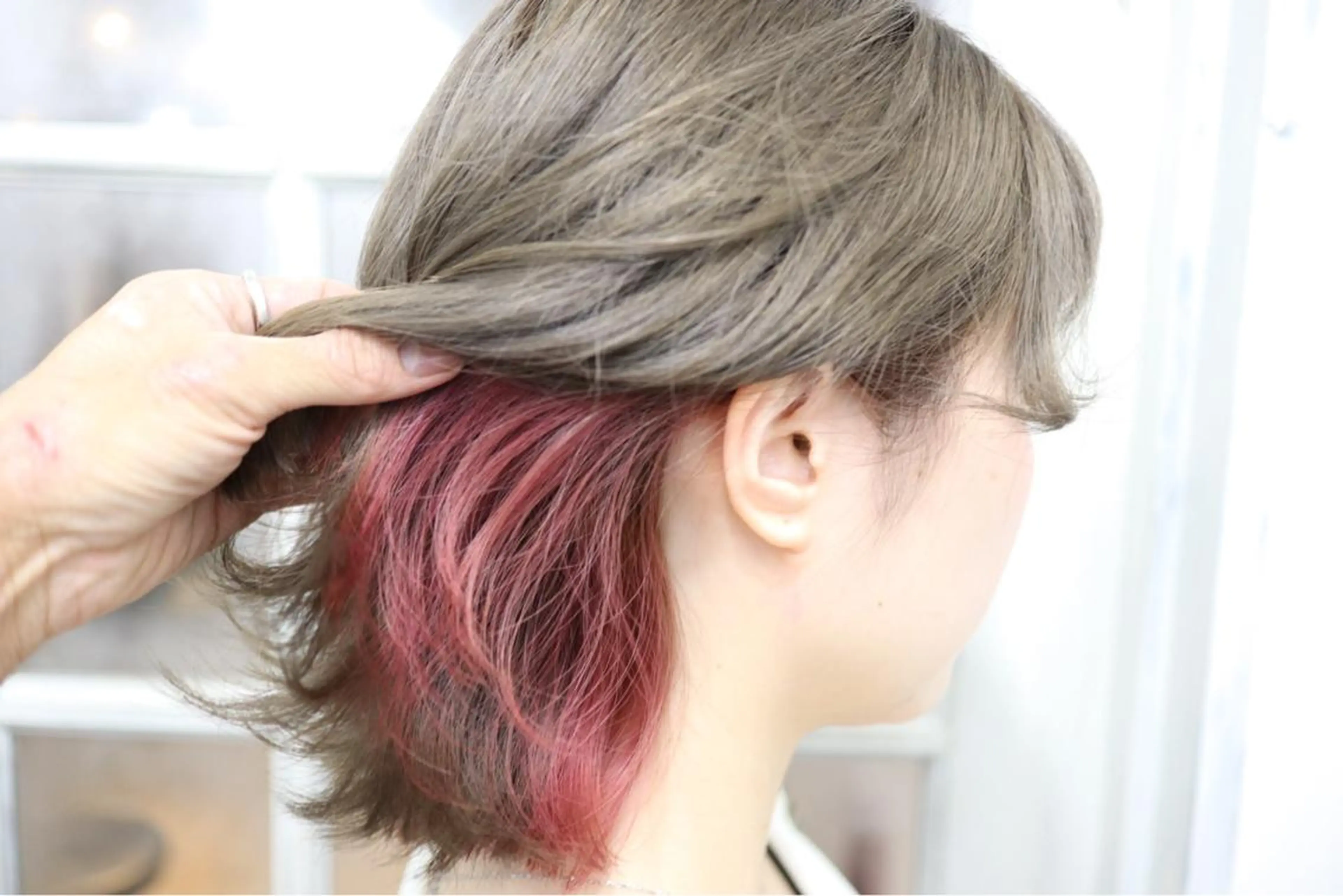 ミディアム カラー アディクシーカラー ベージュカラー ブリーチ ケアブリーチ ダブルカラー ヘアカラー トリートメント ✨池袋ブリーチ特化 Hibiki✨のヘアスタイル