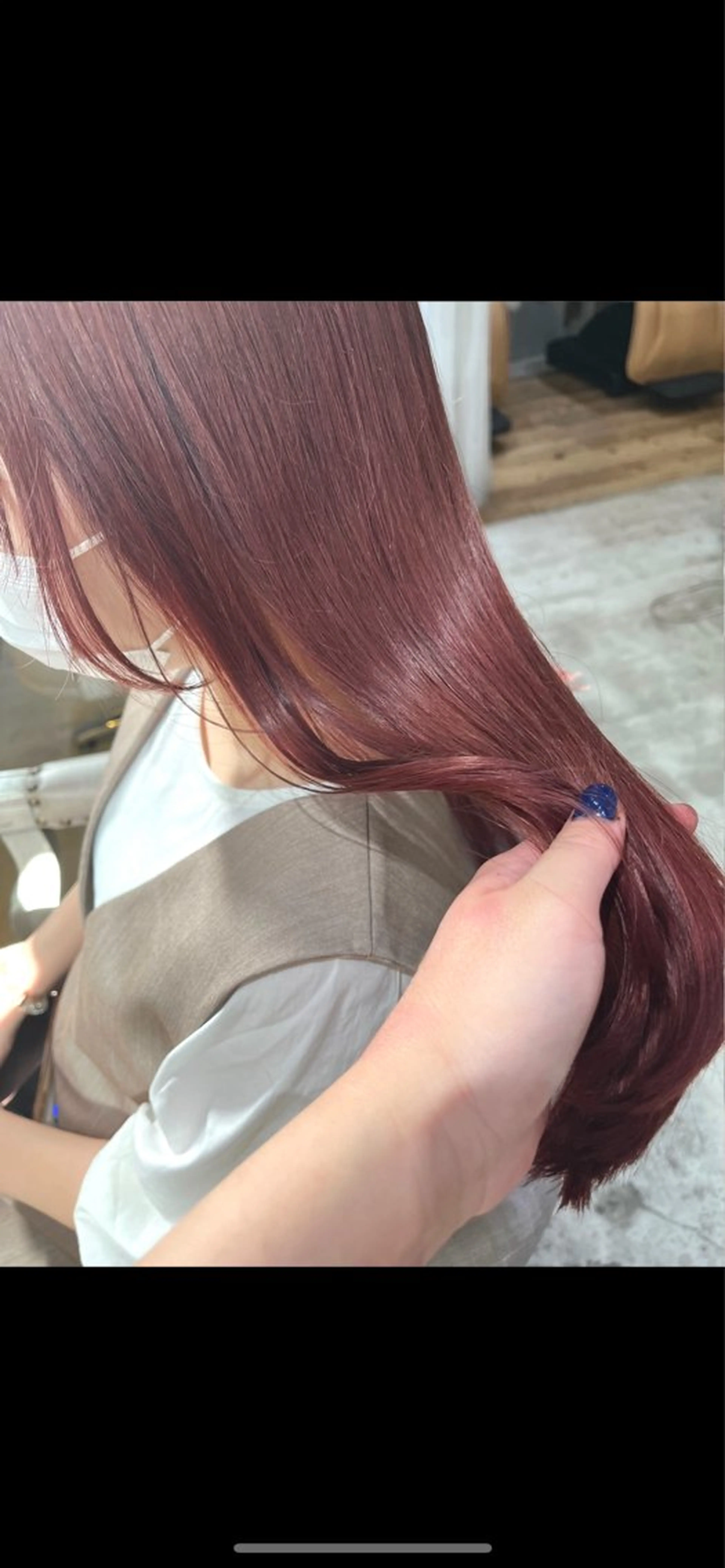 ロング カラー ヘアカラー トリートメント 暖色/まろベージュ/ シカタユウカのヘアスタイル