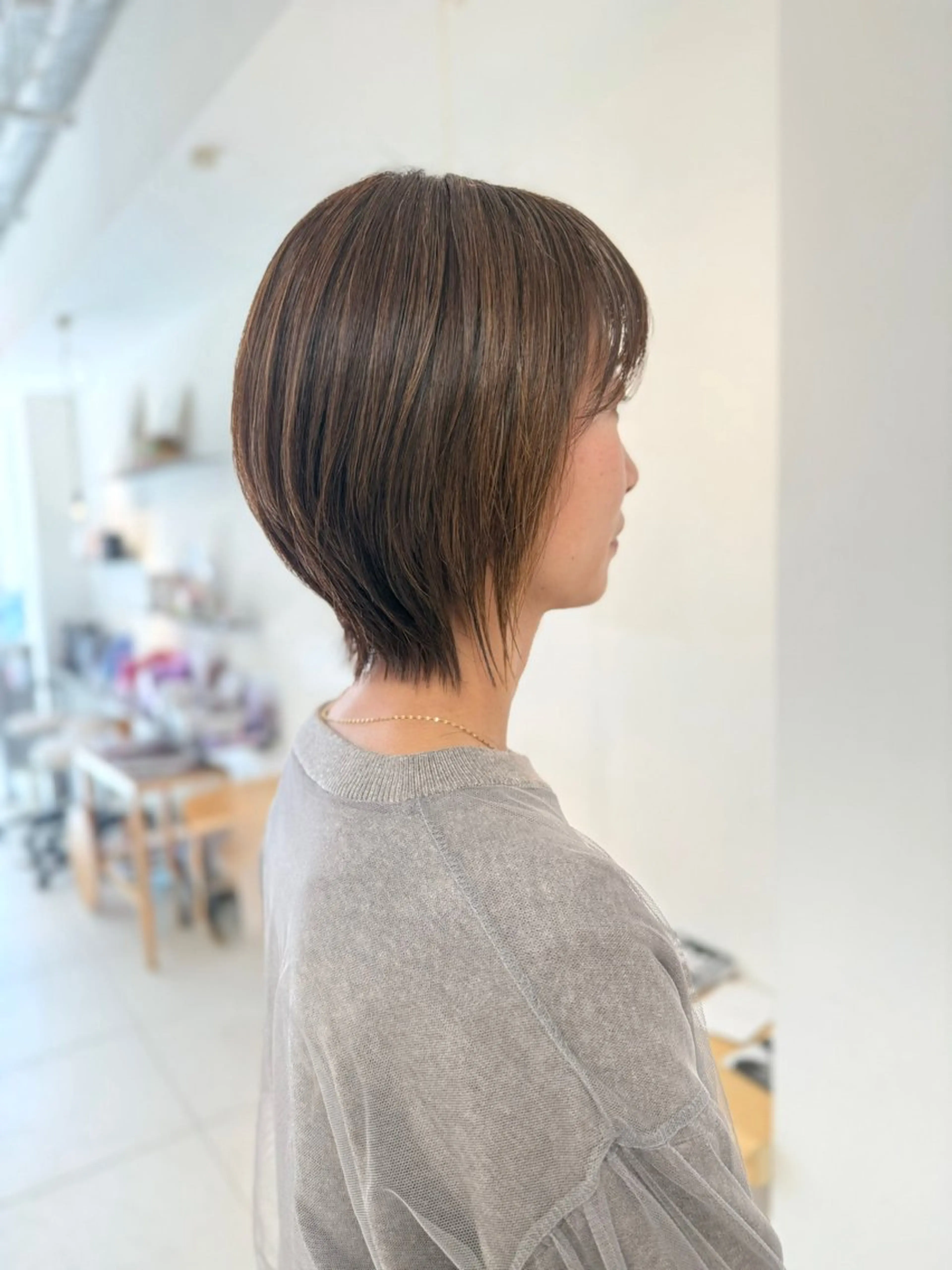 ショート カラー カット ヘアカラー トリートメント 安永 涼のヘアスタイル