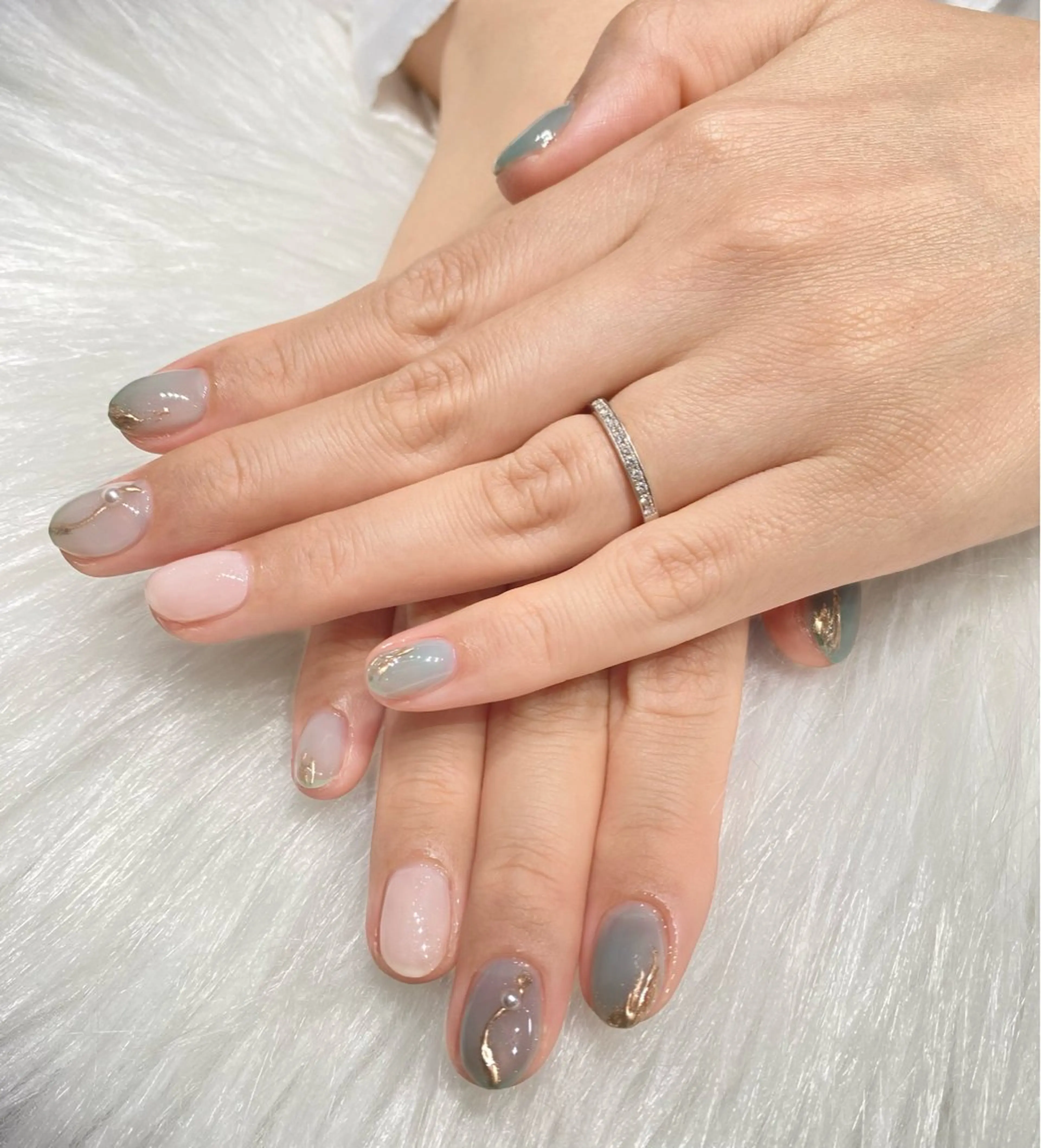 ネイル シンプルネイル 桐生🦄 (日本人です♡)のネイルデザイン