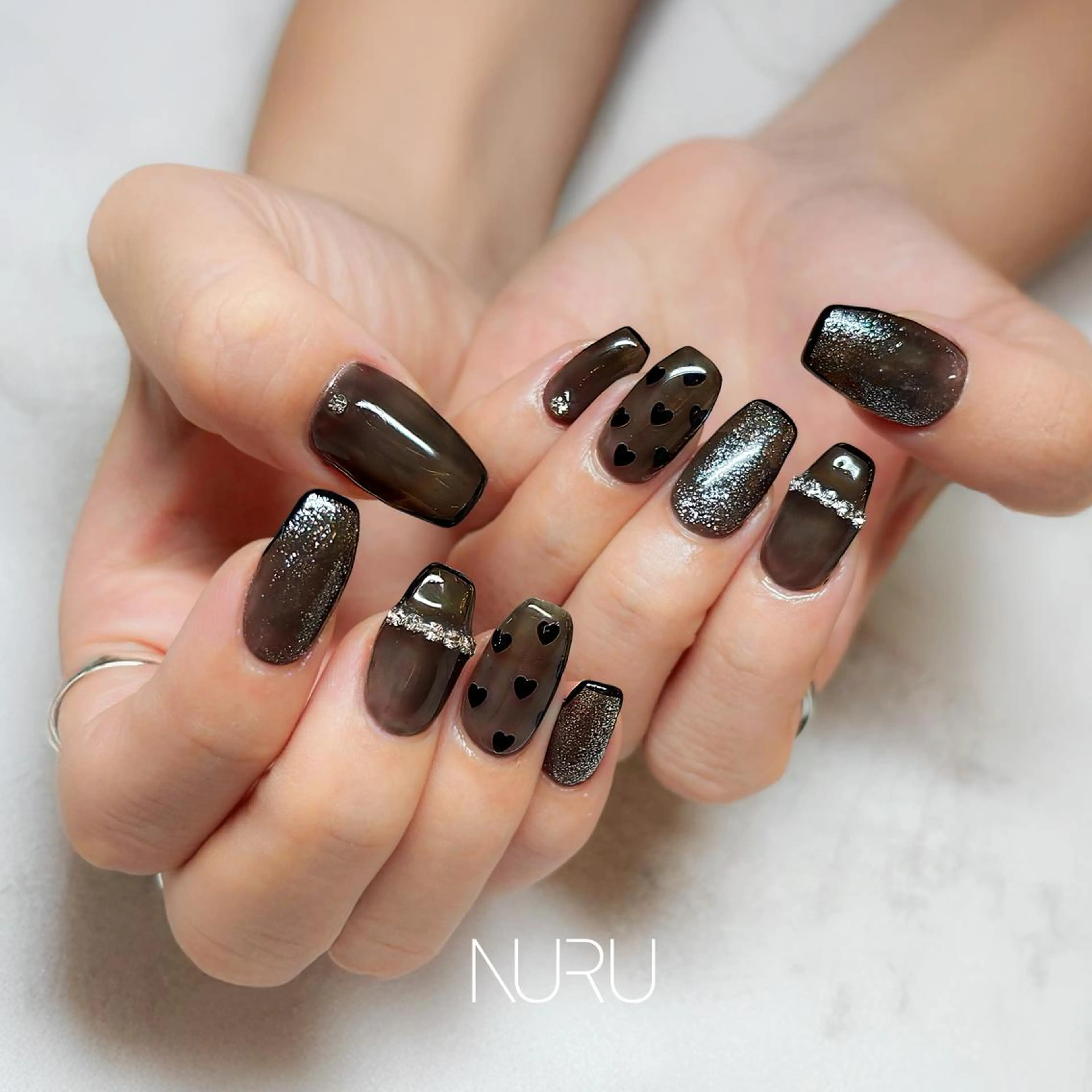 ネイル 持ち込み ハンドネイル フットネイル NURU NAIL ヌルネイル新宿のネイルデザイン
