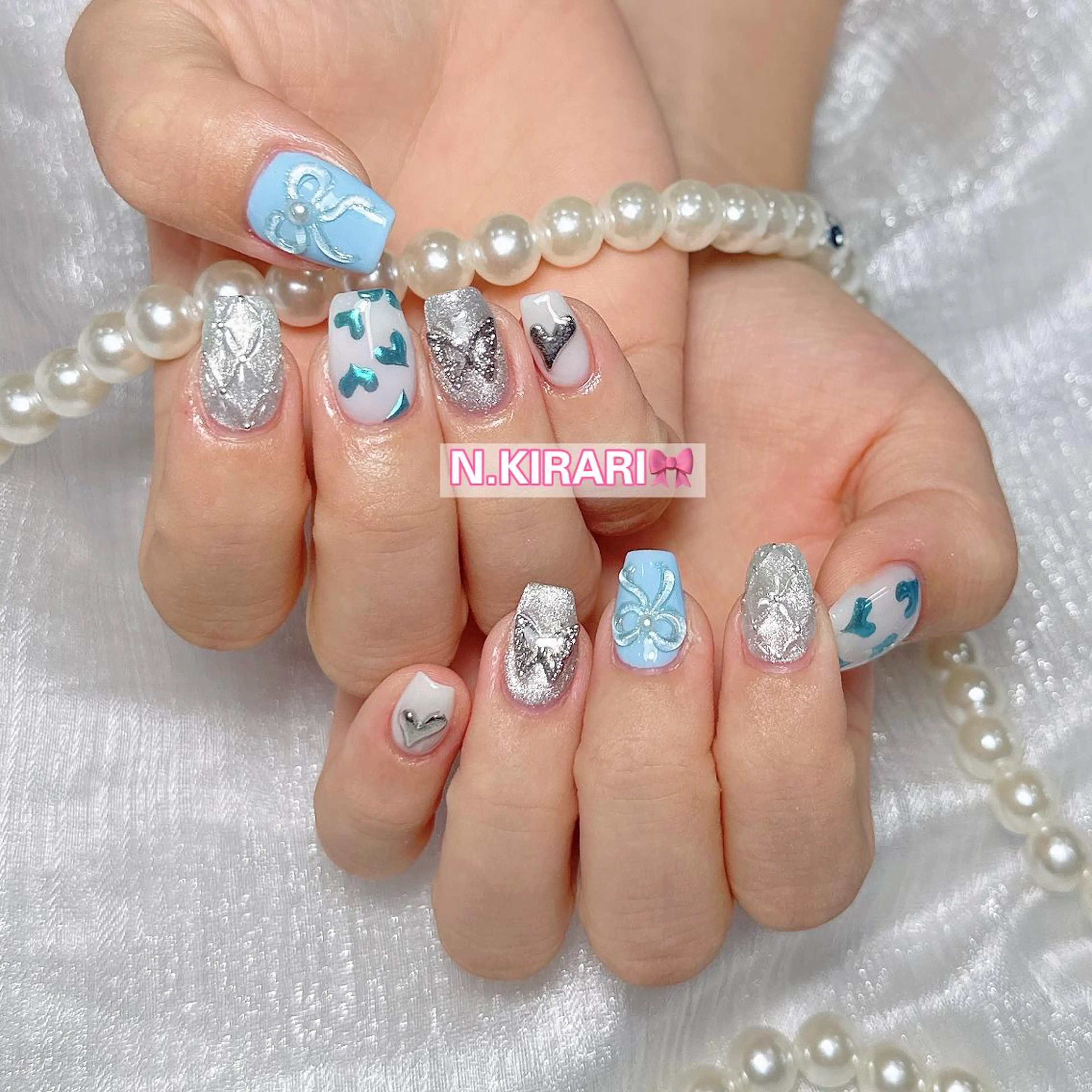 ネイル 🎀 ユズ 🎀のネイルデザイン