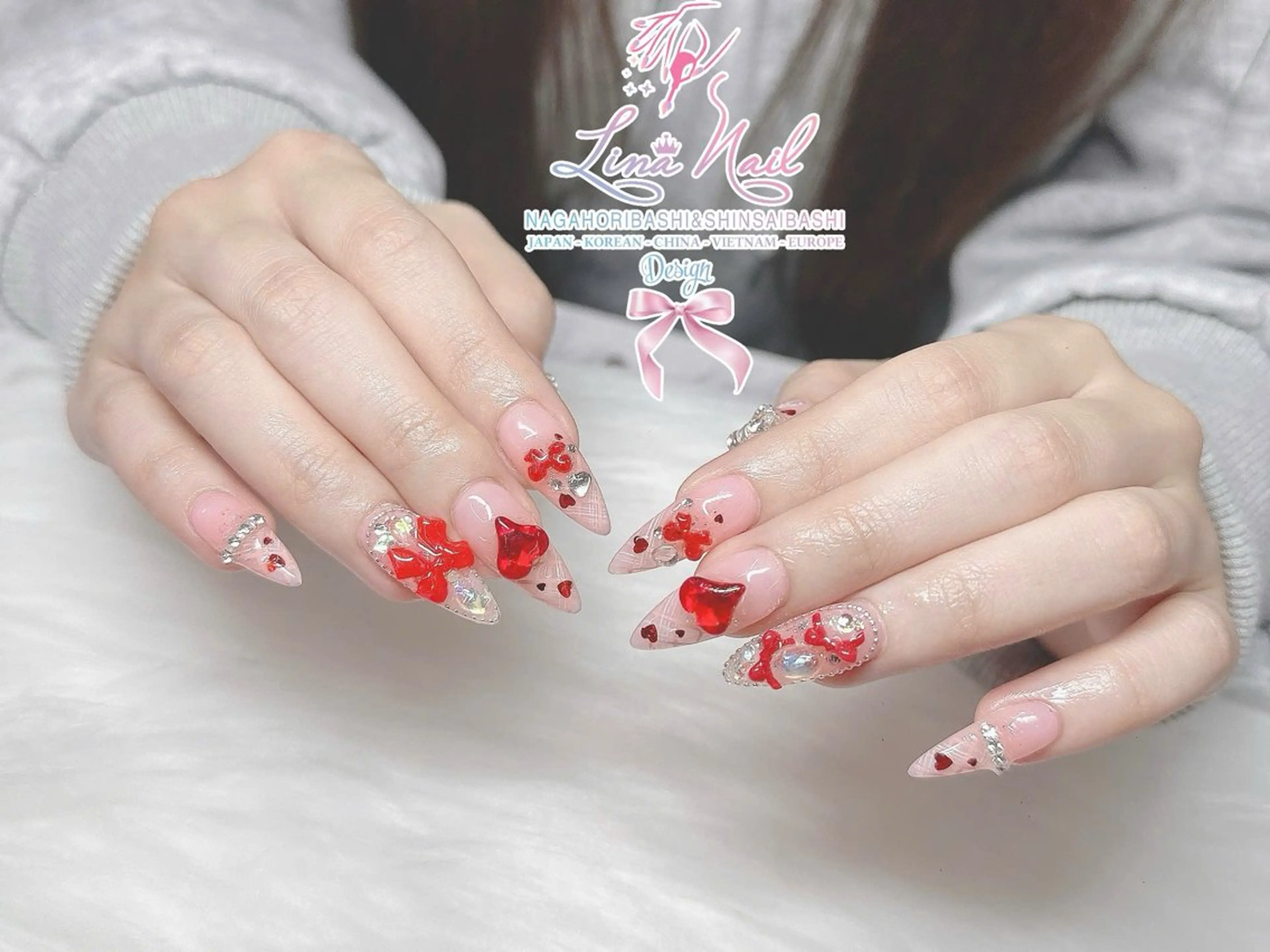 ネイル 冬ネイル クリスマス リナネイル 長堀橋店／東心斎橋店のネイルデザイン