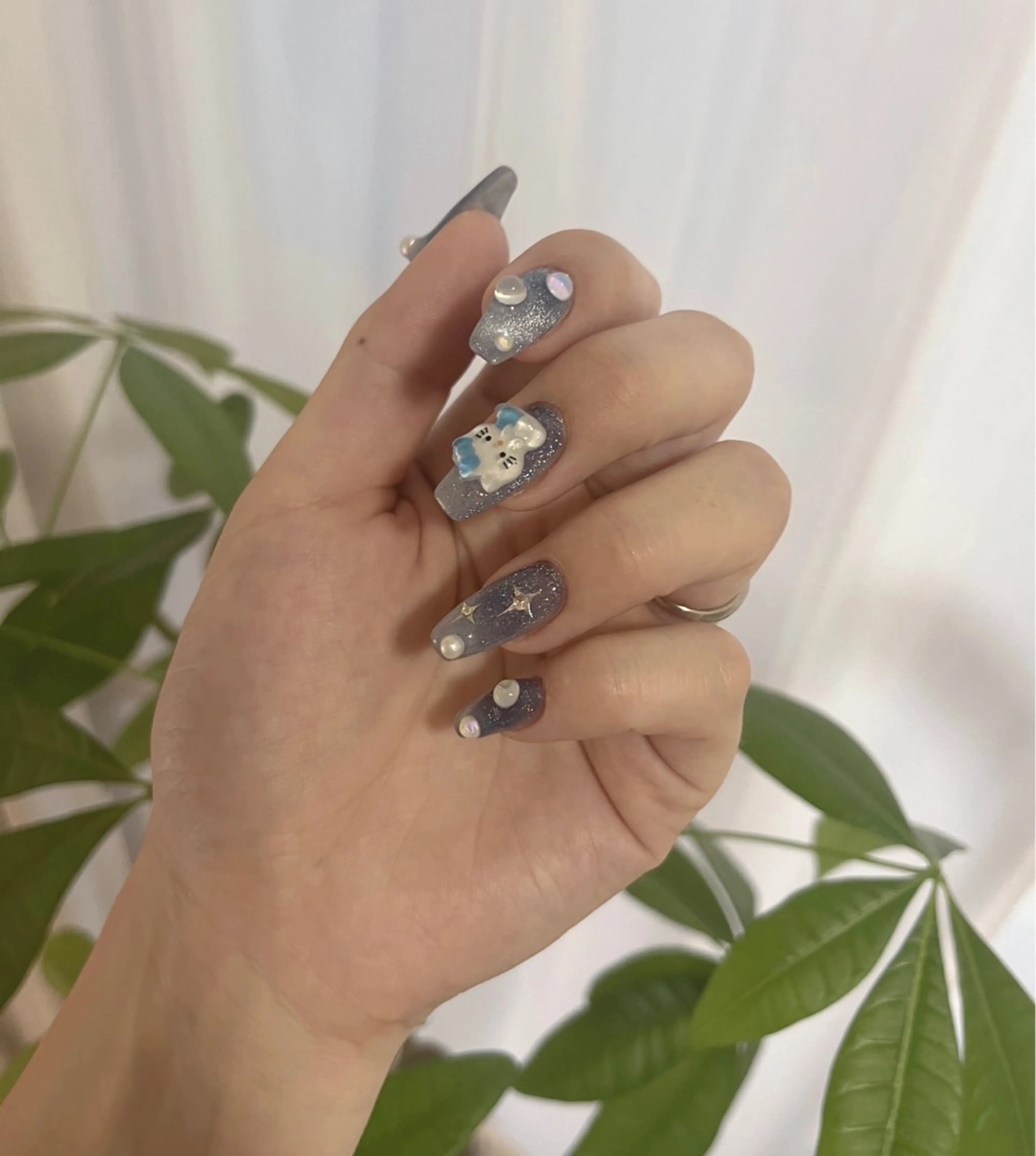 ネイル ジェルネイル マグネットネイル パラジェル ハンドネイル Ran  nail所属・Ran Nailのネイルデザイン