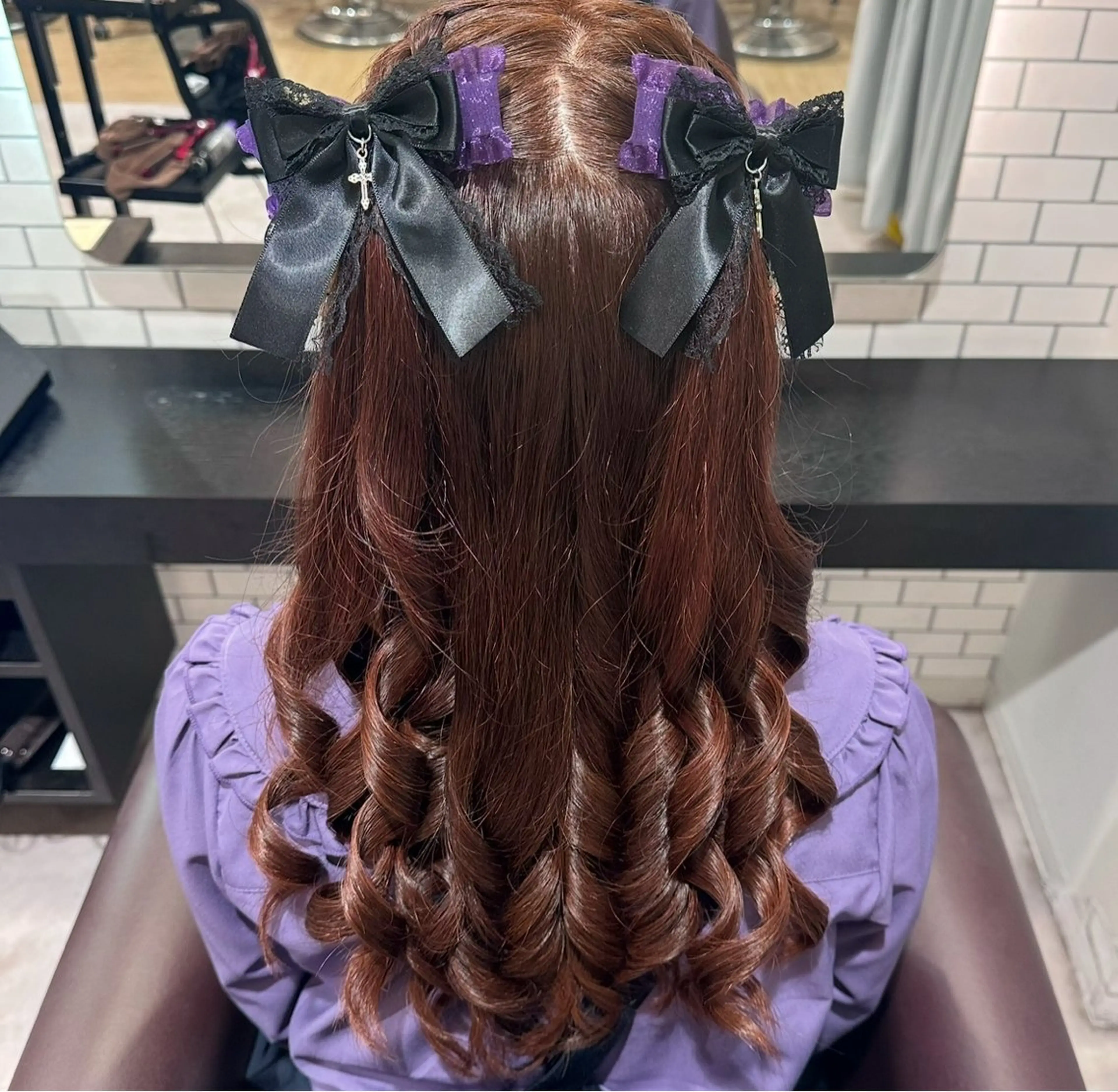 ロング ヘアアレンジ ヘアセット 🎀ヘアアレンジ 🎀ななみのヘアスタイル