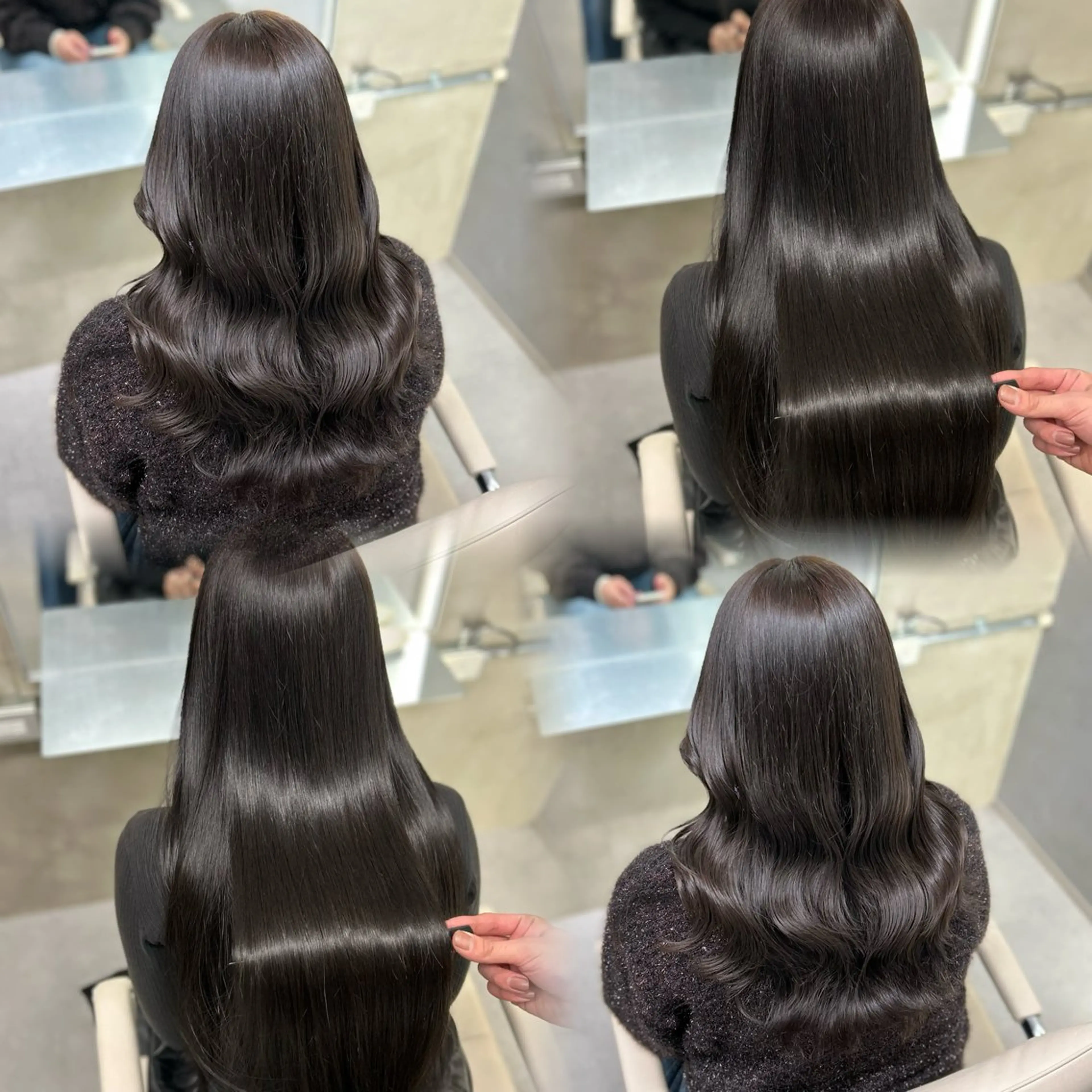 ロング ヘアカラー トリートメント 阿倍野/髪質改善 /縮毛矯正/坪田幸広のヘアスタイル