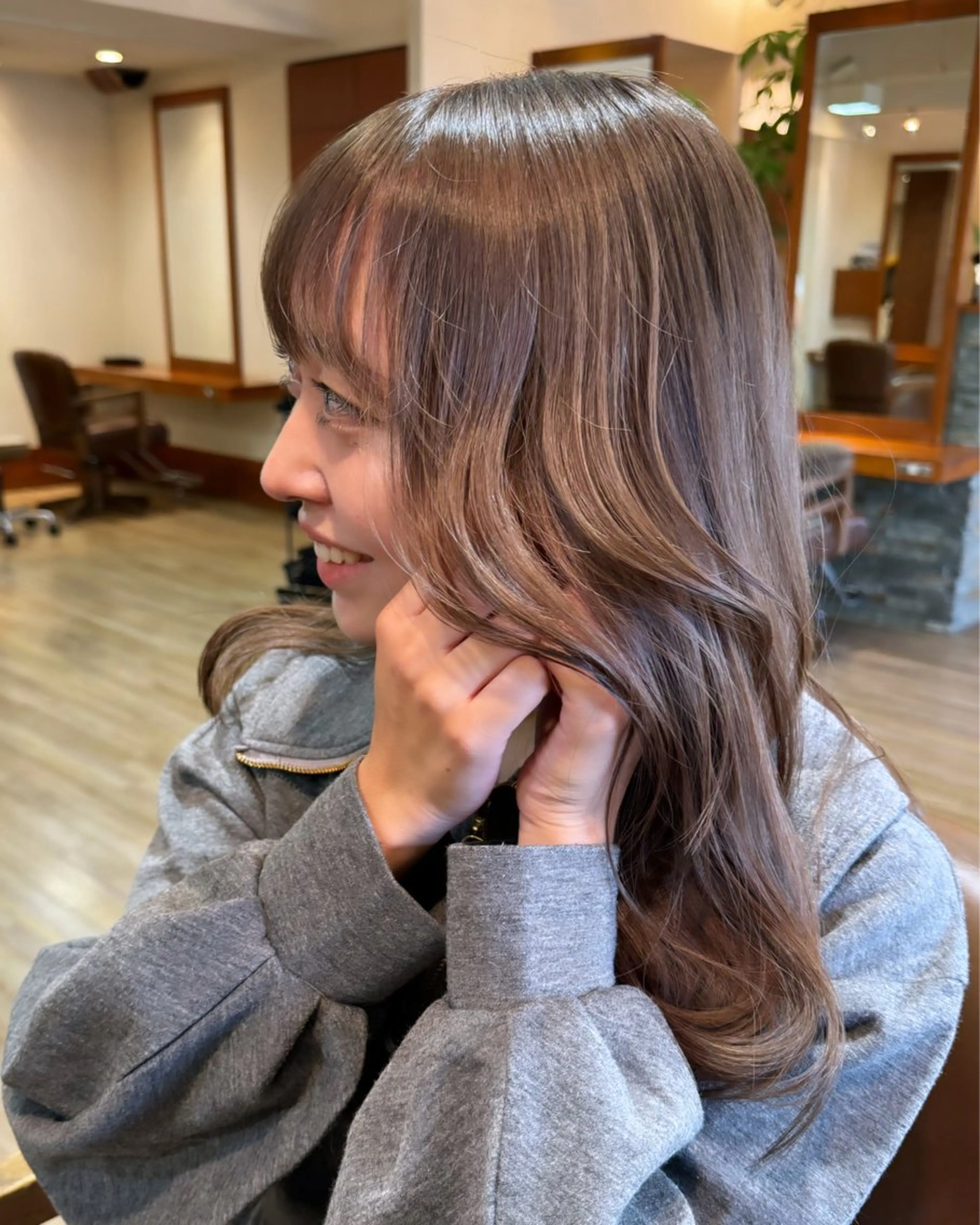 ロング カラー カット ヘアカラー トリートメント grace西宮北口店所属・柔髪/艶髪カラー RIKU.Kのヘアスタイル