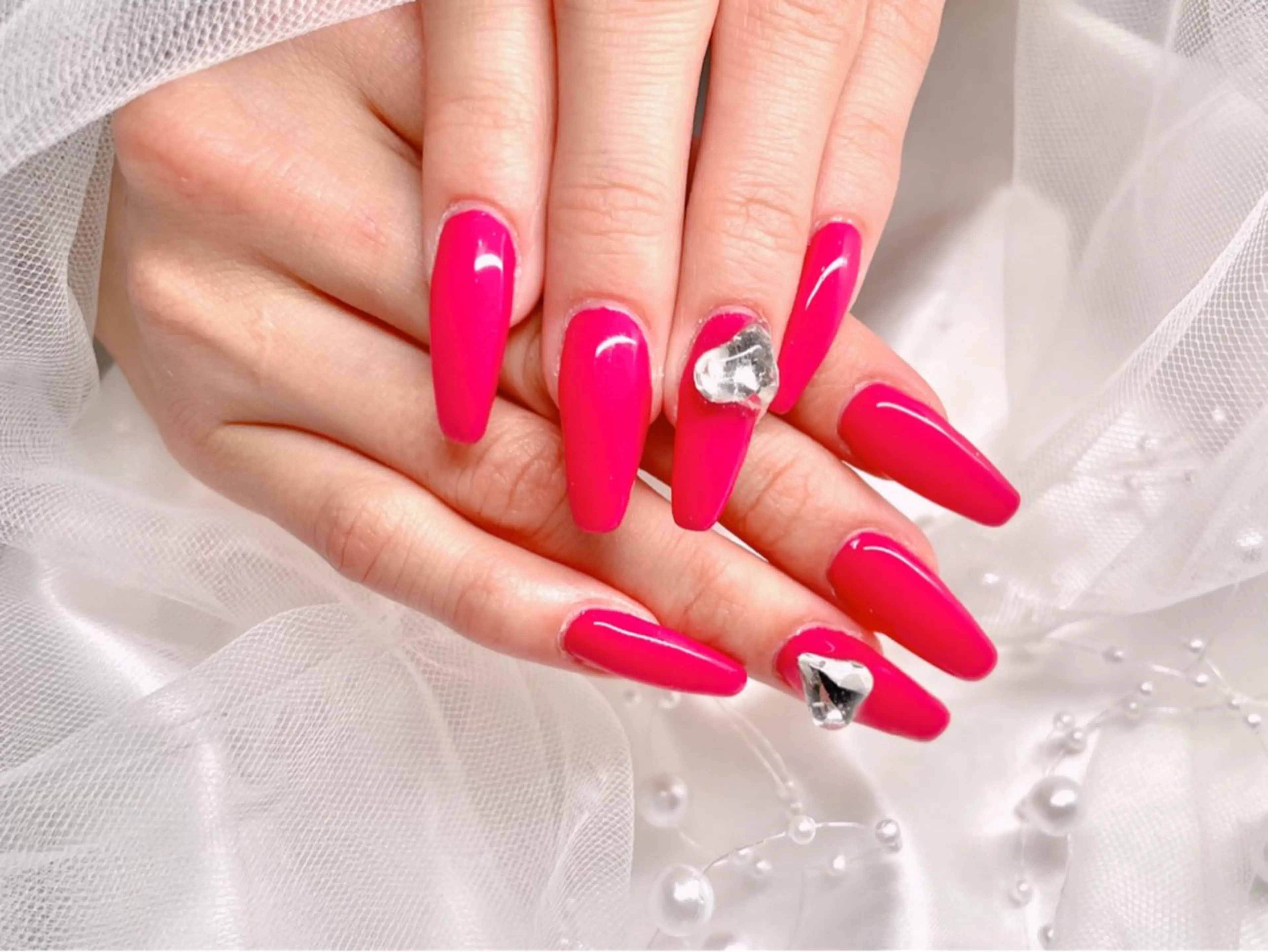 ネイル ワンカラーネイル ハンドネイル ゆりか ジョアアンジェ福島のネイルデザイン