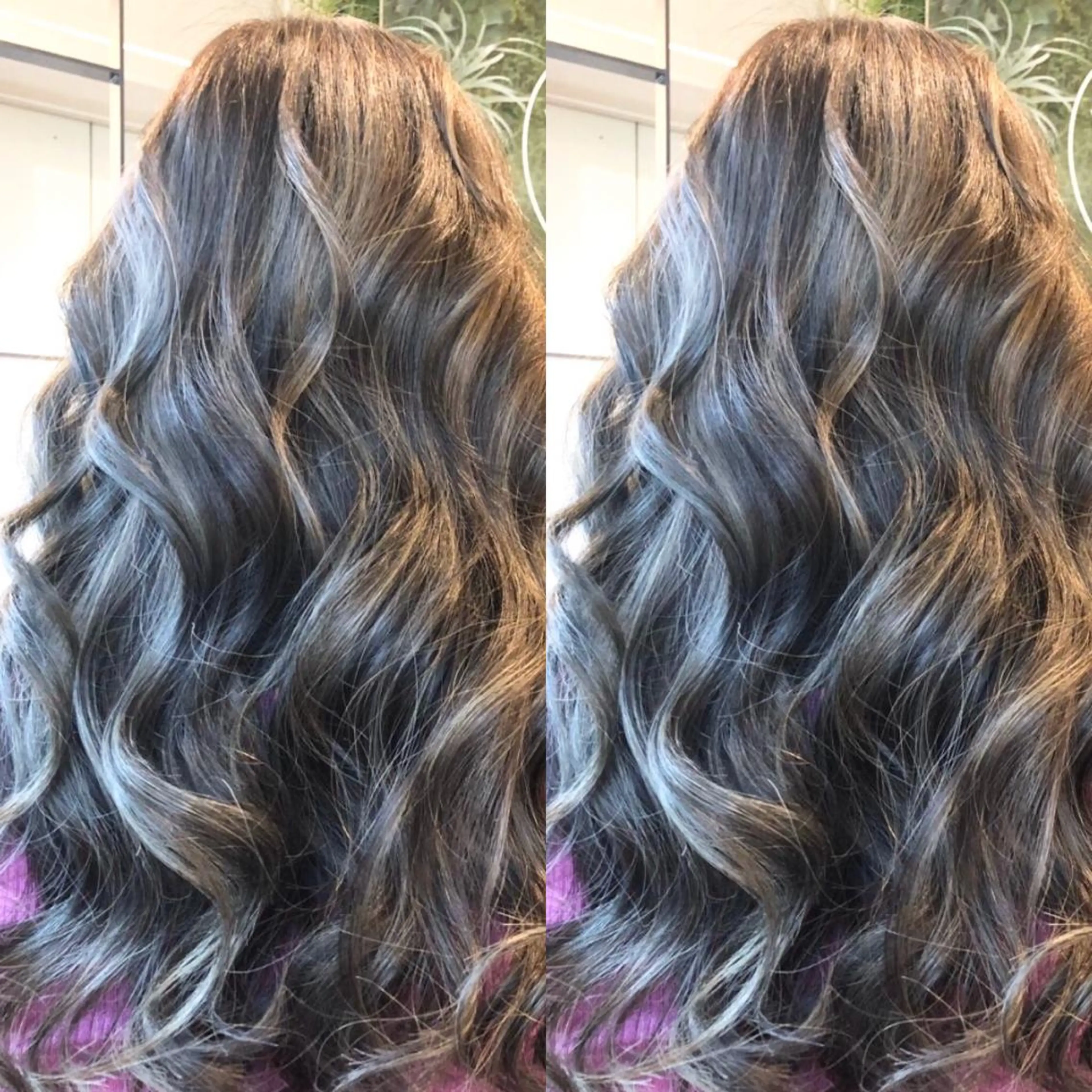 ロング カラー ヘアカラー トリートメント Hanna by W_SALONのヘアスタイル