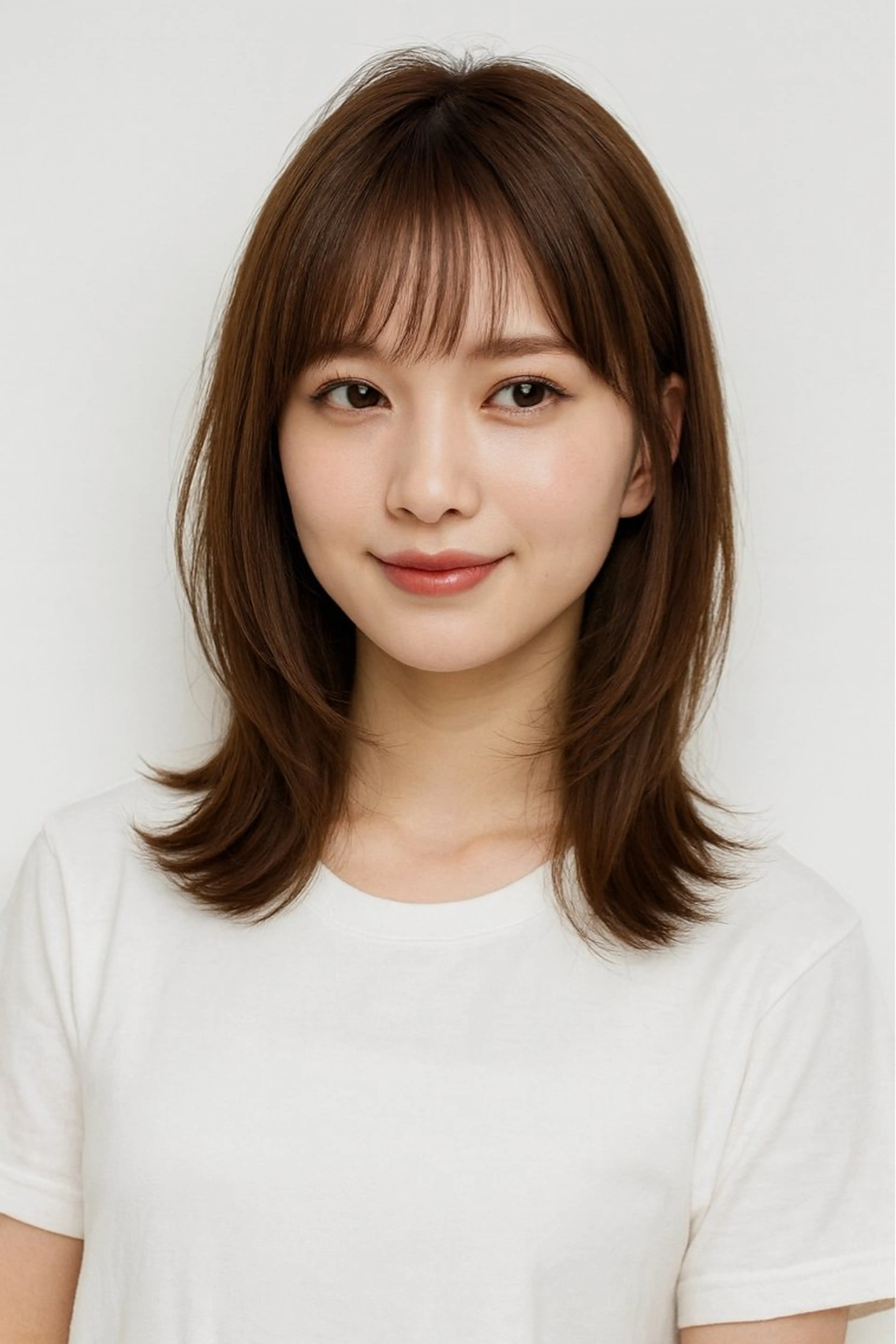 セミロング カット ヘアカラー トリートメント 店長 奈須 雄紀のヘアスタイル