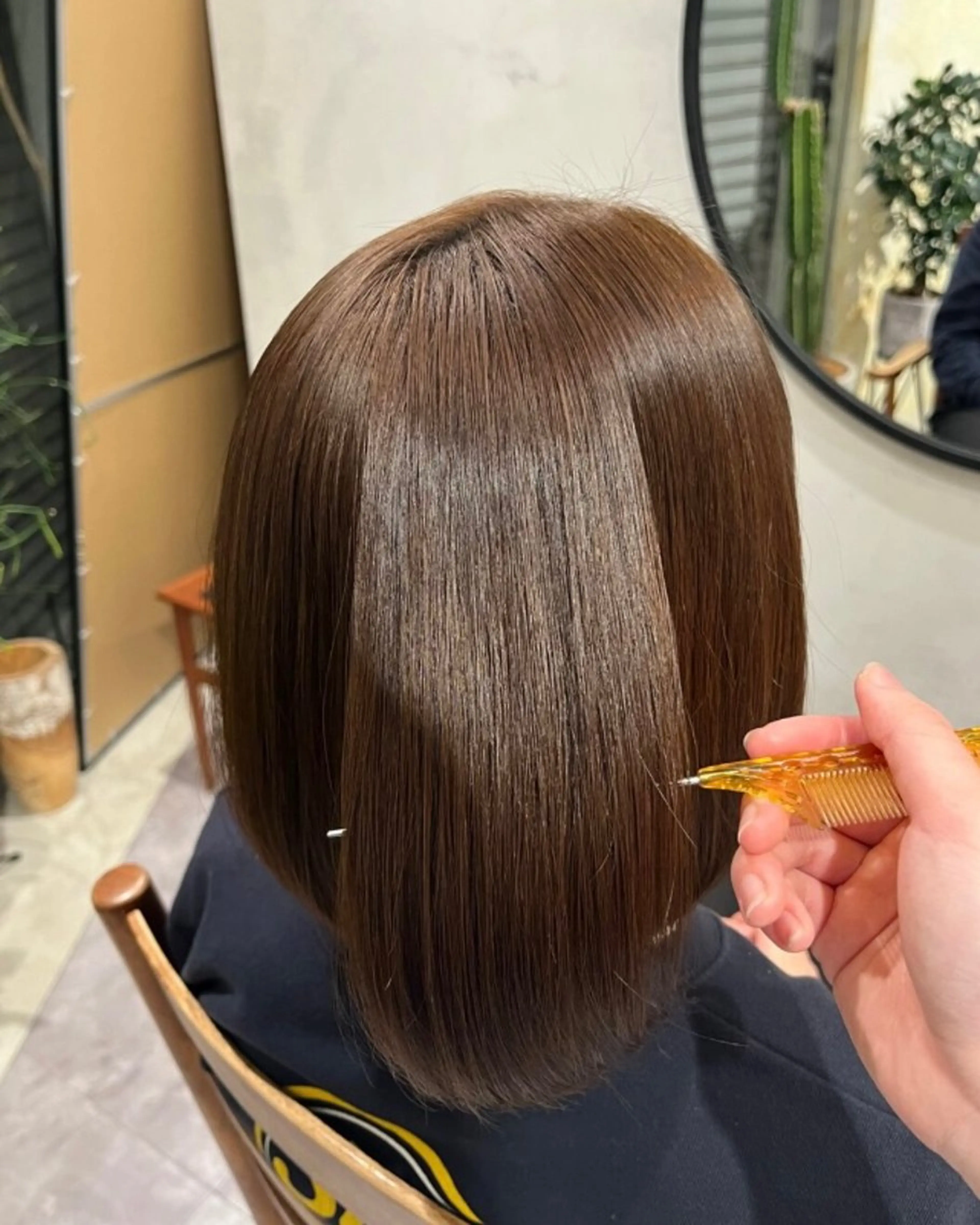 💖縮毛矯正&5stepトリートメント💖クセ・うねりがお悩みの方におすすめ‼️ダメージ90%抑えたツヤツヤ縮毛矯正⭐️の写真