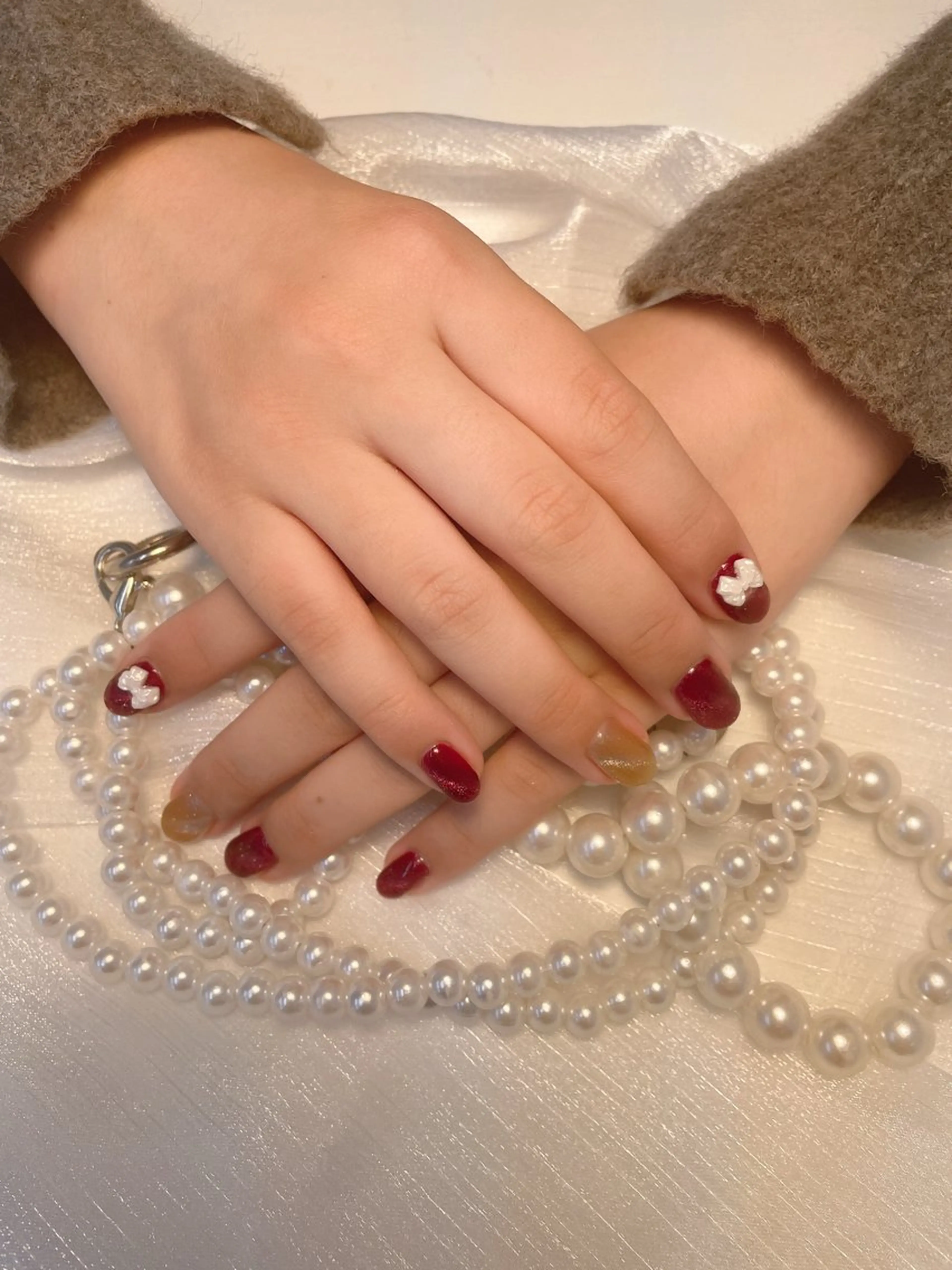 ネイル マグネットネイル 🩵Minmin nail salonのネイルデザイン