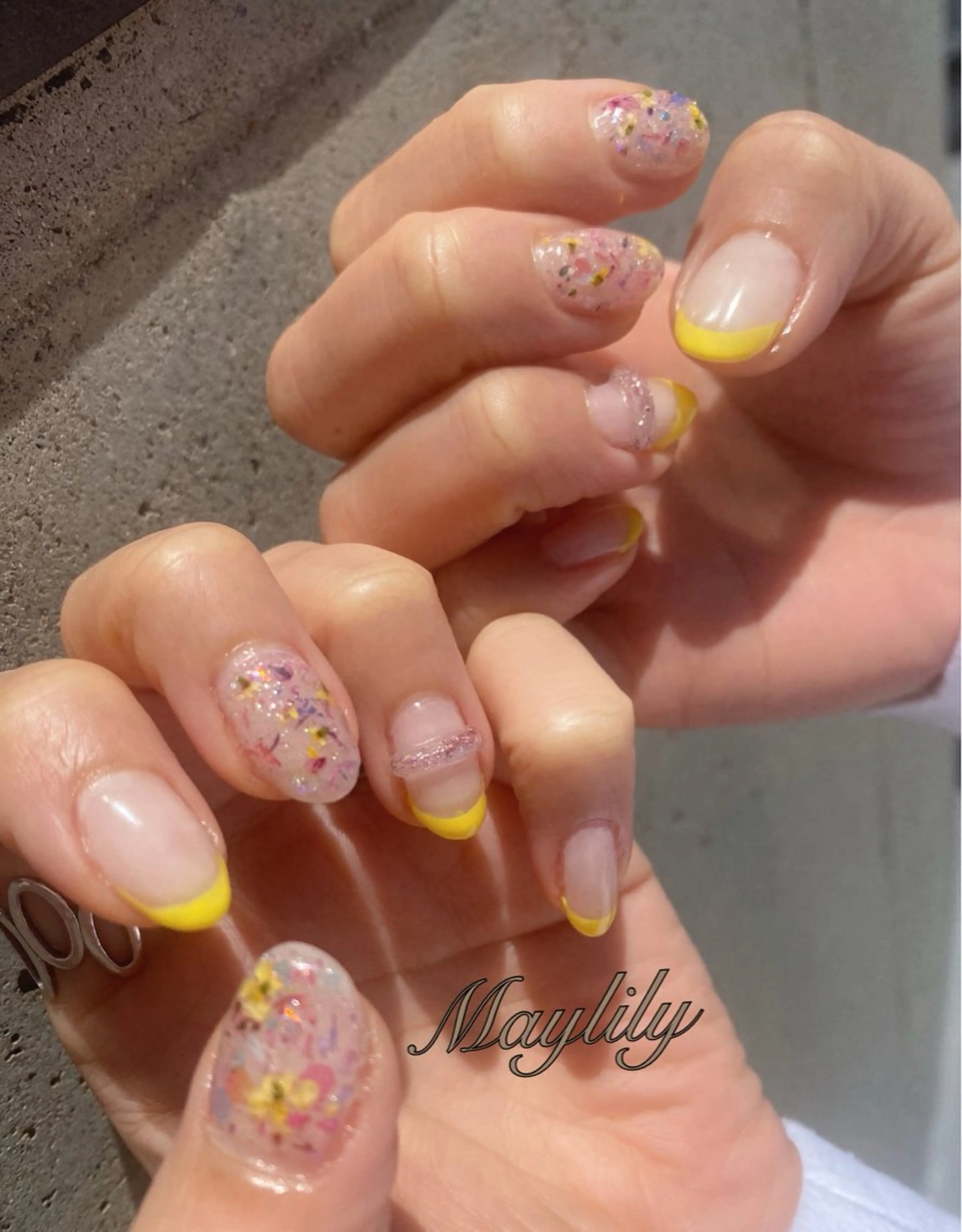 ネイル フレンチネイル ハンドネイル Nail salon Maylily所属・Nail salon Maylilyのネイルデザイン