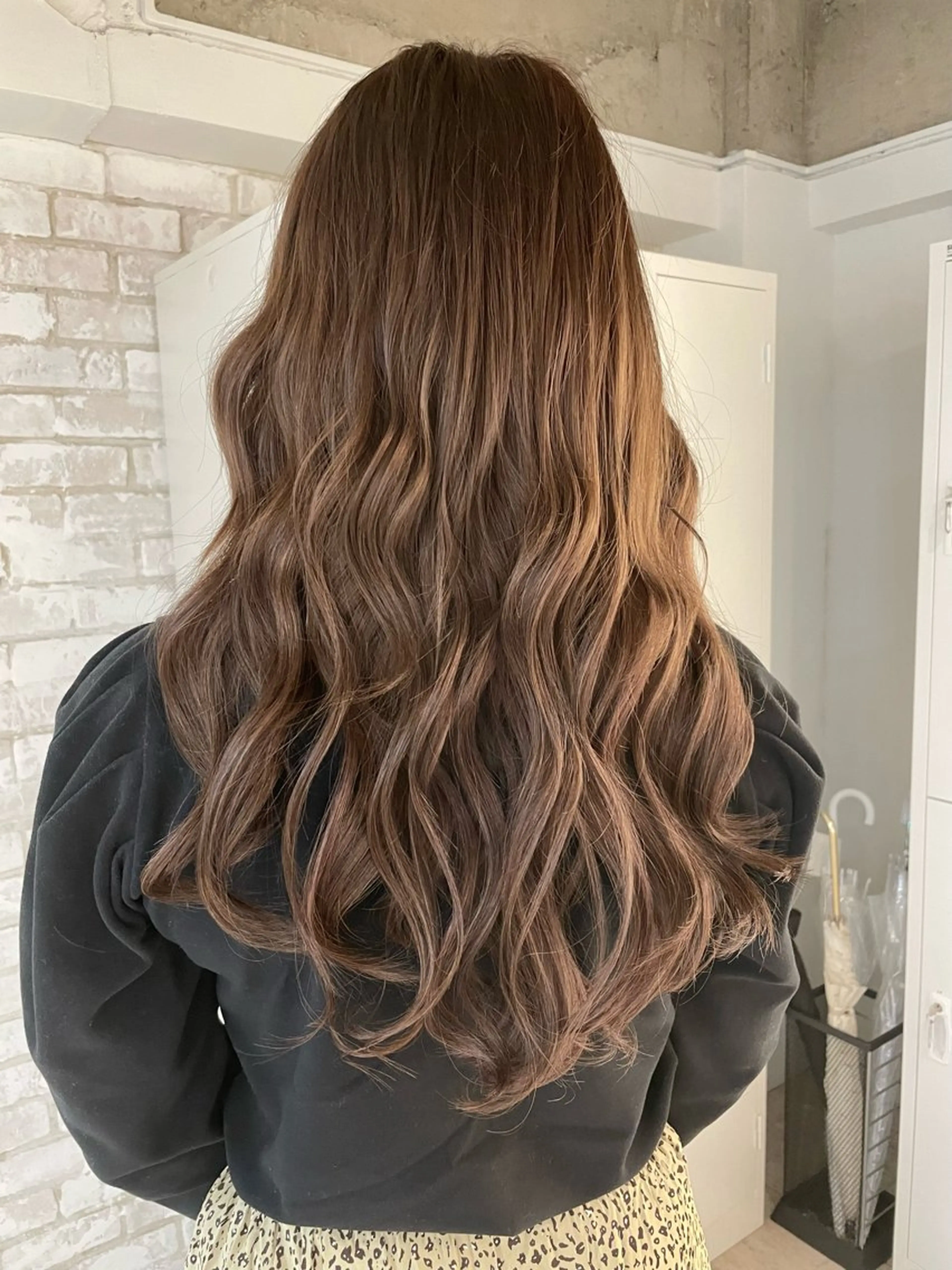 ロング カット ヘアカラー 川崎ハツメイ✨篠原 裕里のヘアスタイル