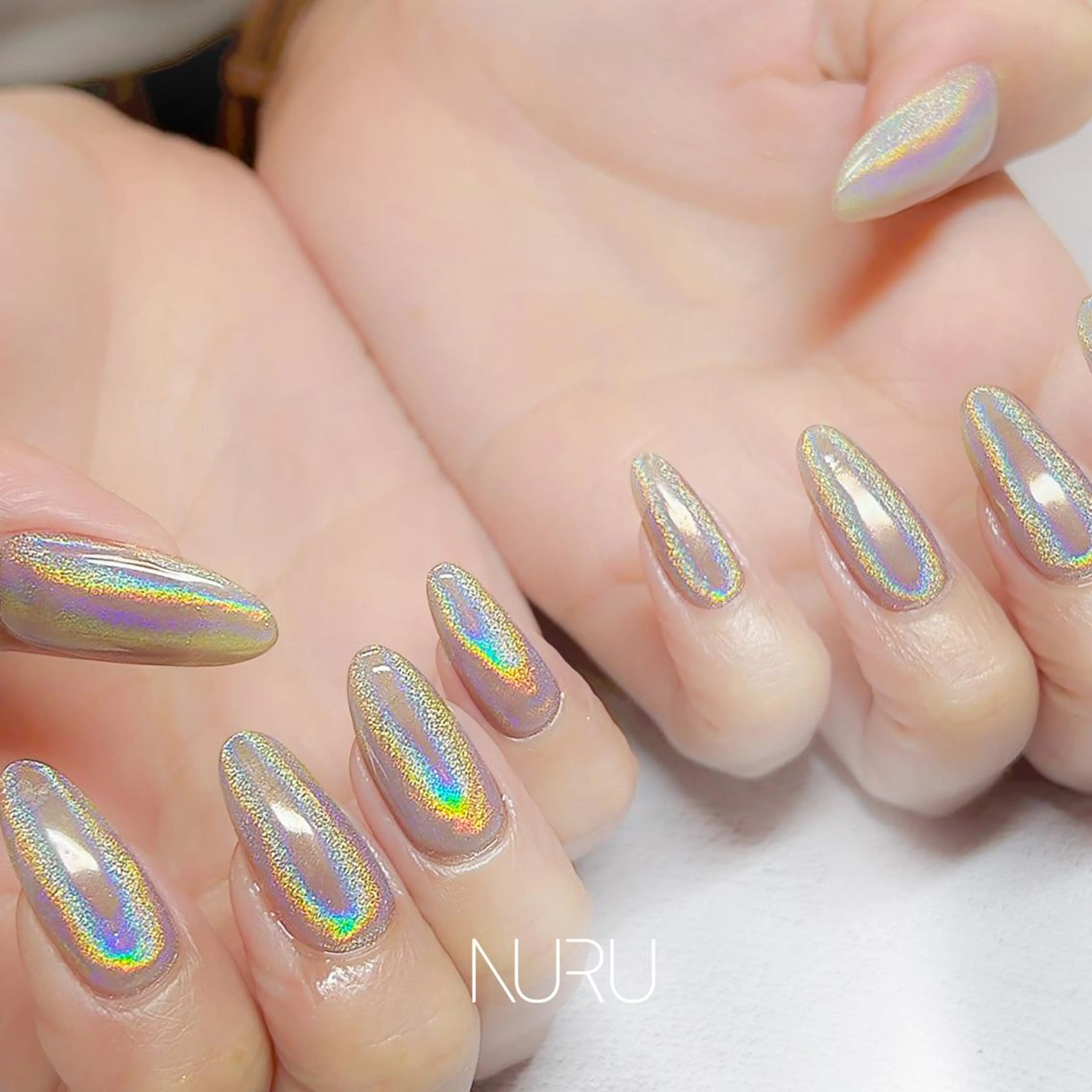 【HAND】10本長さ出し＋マグネットネイル：11900円→9800円　※練習モデルの写真