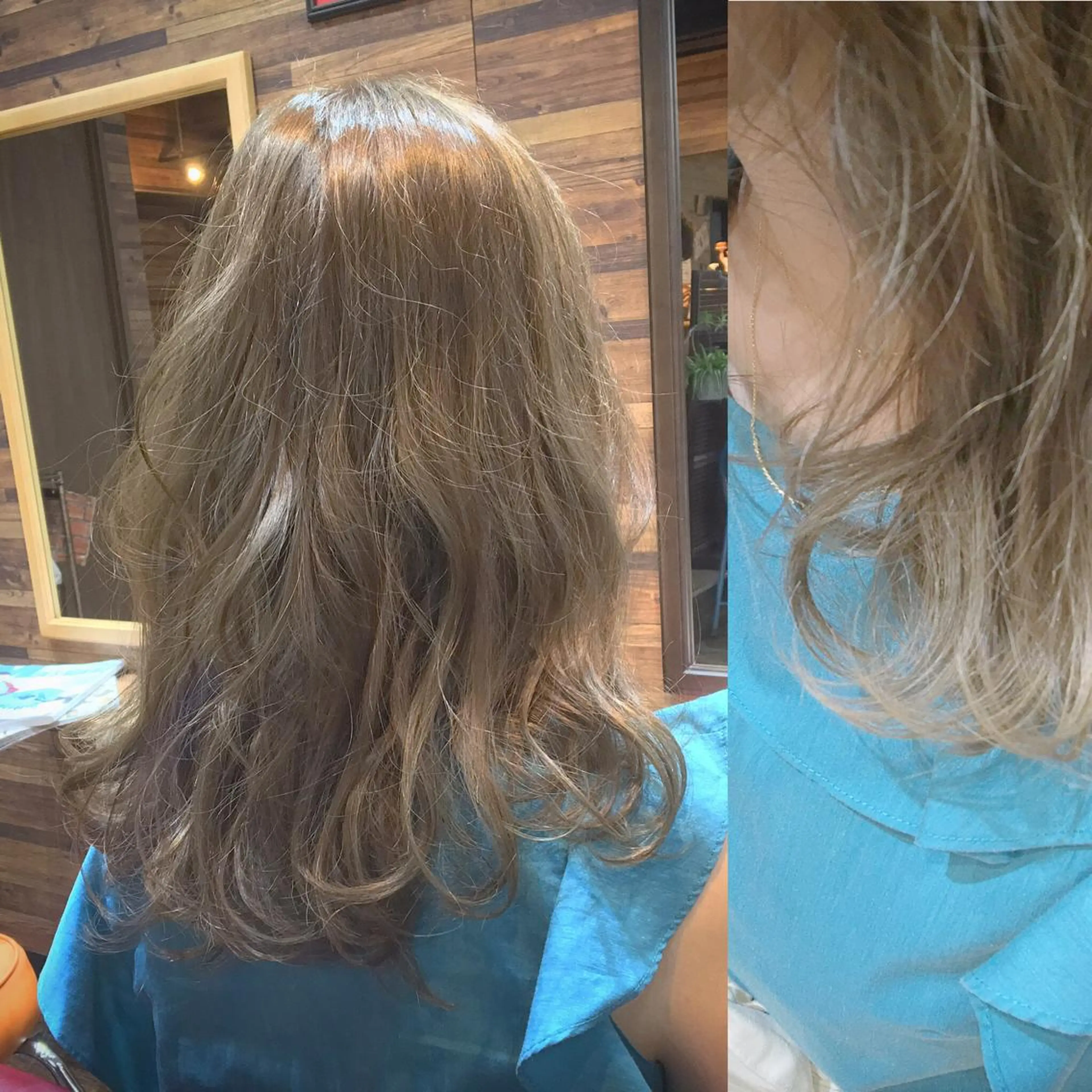 ロング カラー ハイライトカラー イルミナカラー くせ毛 ハイライト MITSU ✂️のヘアスタイル