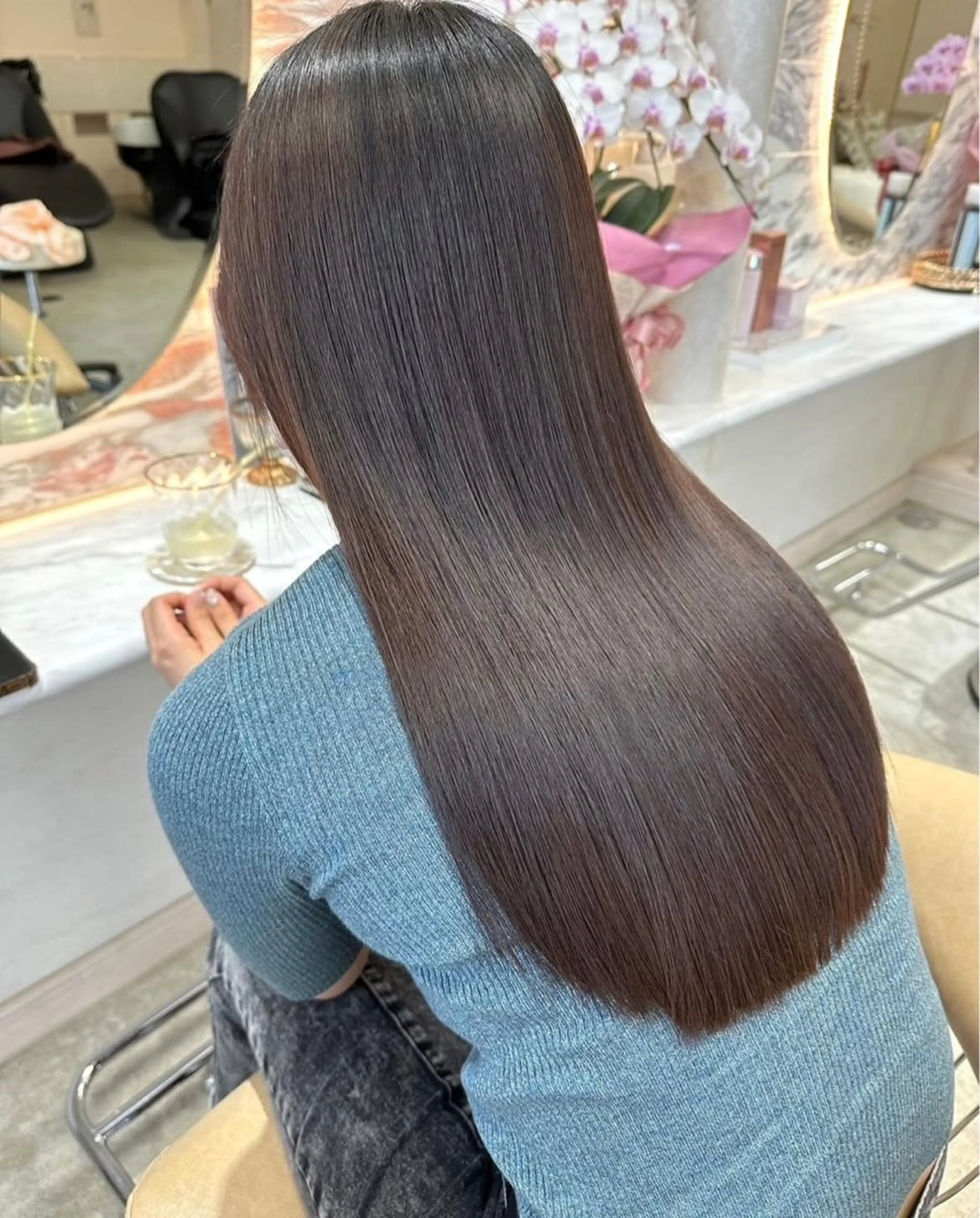 ロング 小木曽 里奈のヘアスタイル