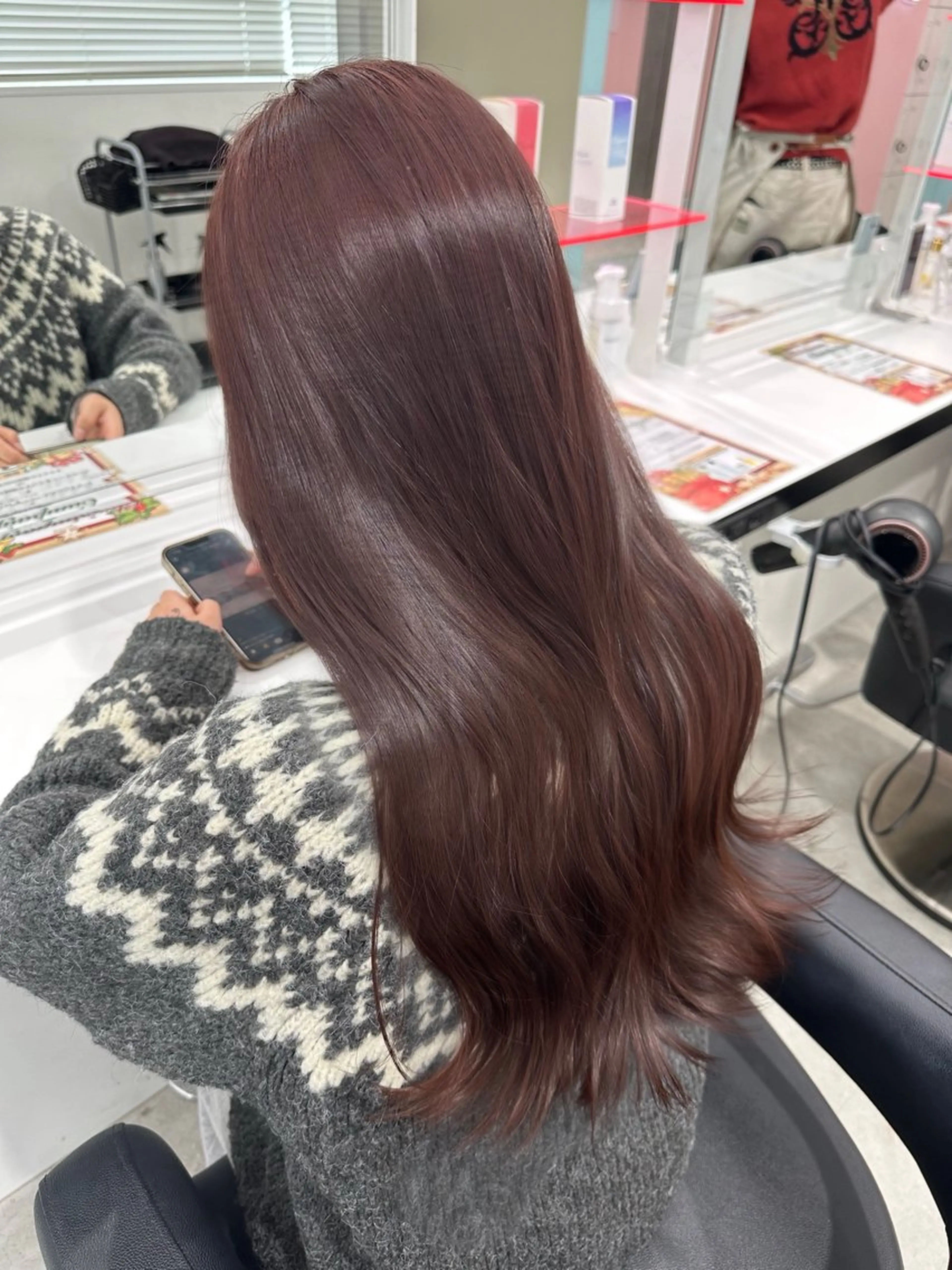ロング カラー カット ヘアカラー 🍒ワイン系 ウルフカット🍒拓未のヘアスタイル