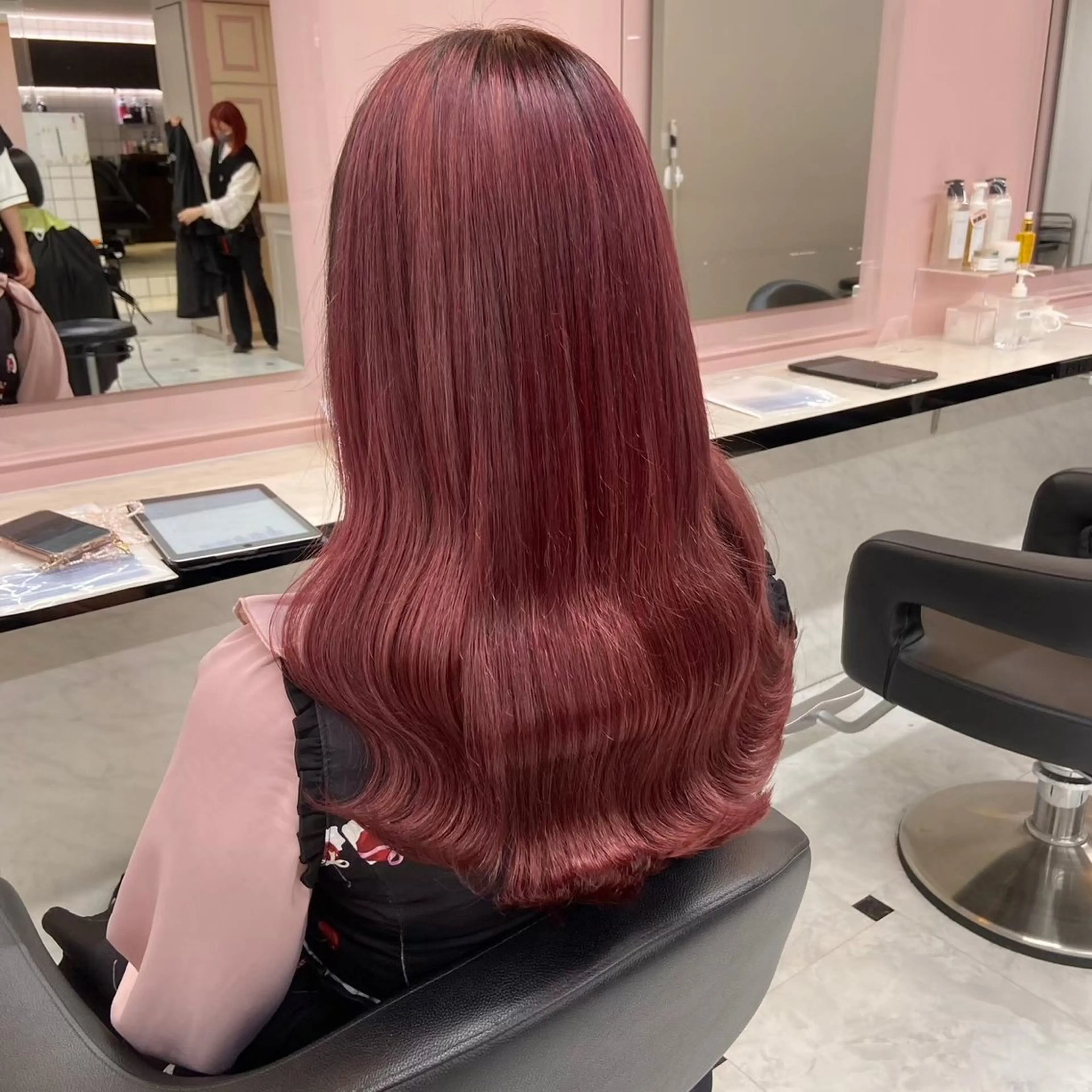 ロング カラー ヘアアレンジ ヘアカラー 🎀 yuuka🎀のヘアスタイル