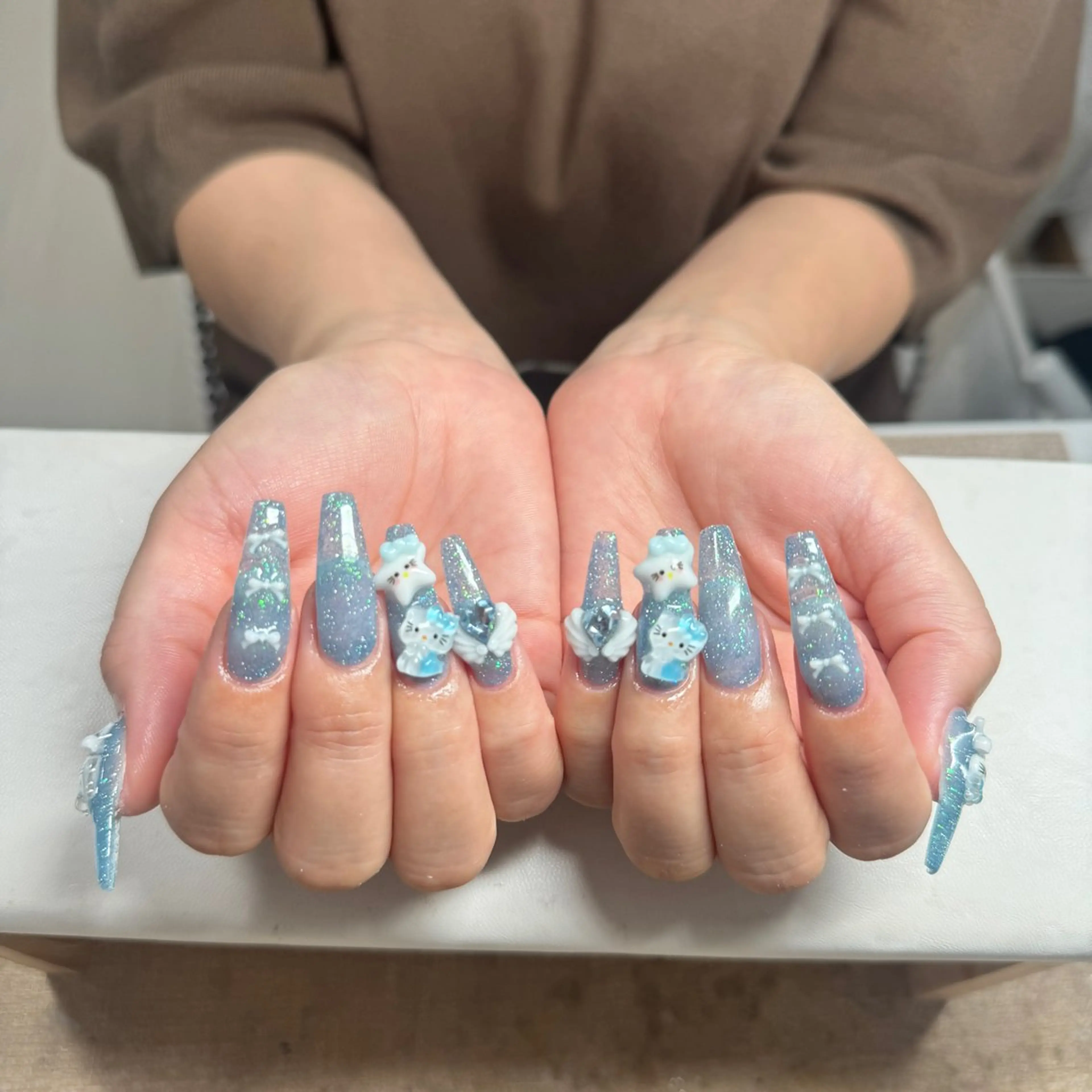 ネイル アートネイル フレンチネイル ジェルネイル 韓国ネイル マグネットネイル ハンドネイル Lenie Nail Salonのネイルデザイン