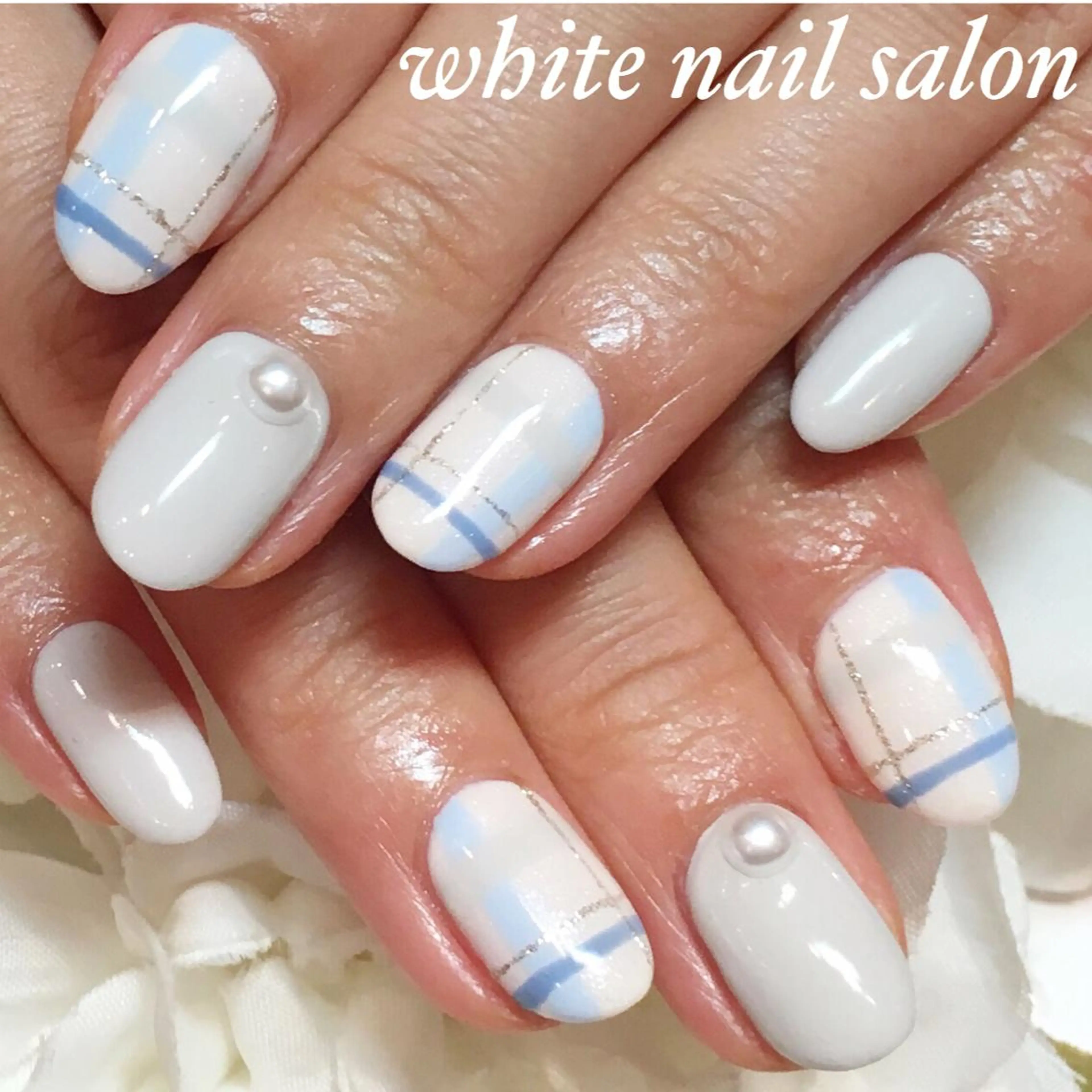 ネイル フットネイル フレンチネイル ジェルネイル シンプルネイル ハンドネイル white nail salonのネイルデザイン