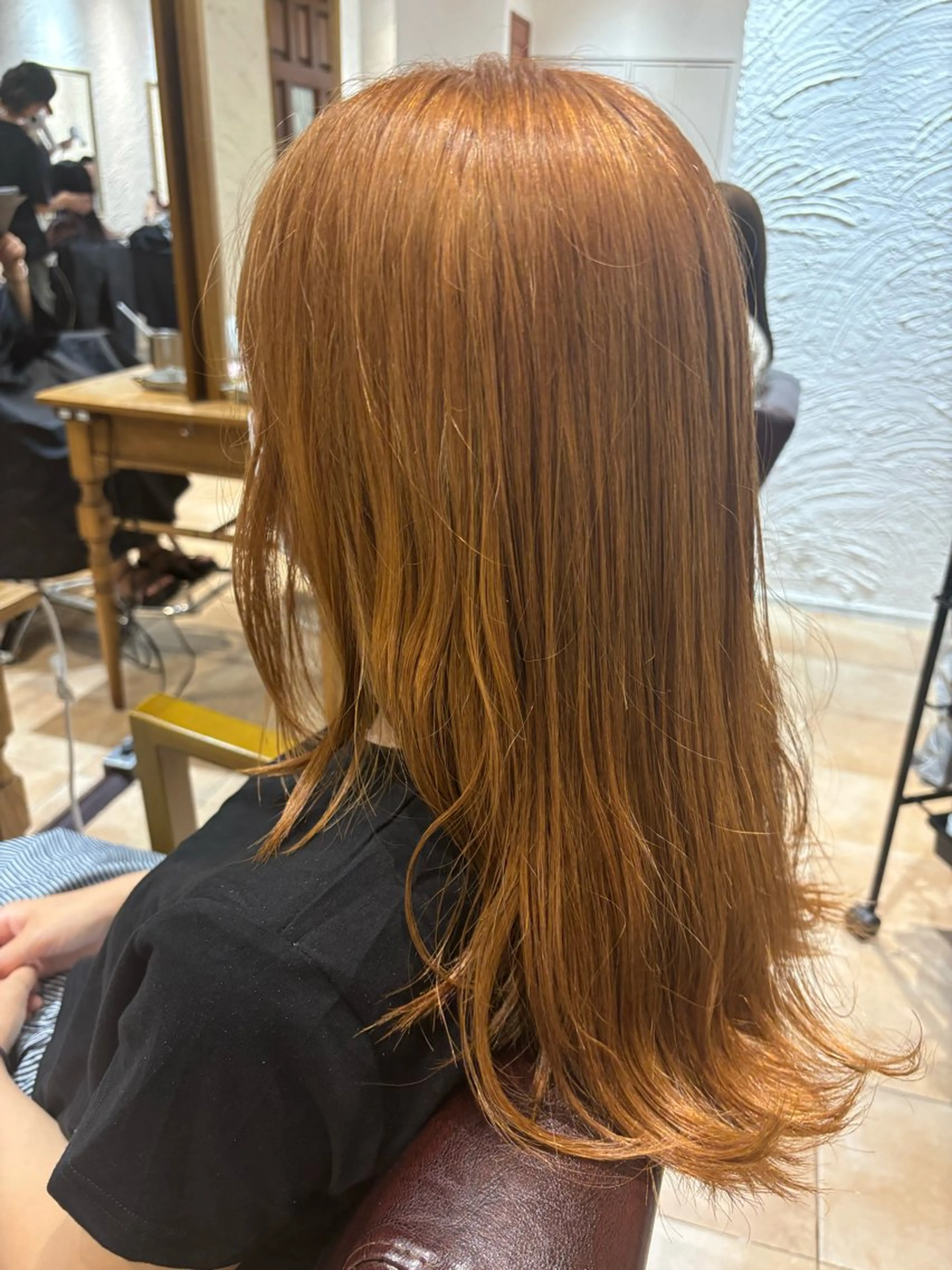 ロング カラー ブラウンカラー オレンジ オレンジブラウン ヘアカラー 🌈透明感カラー🌈 🌟吉田祐介🌟のヘアスタイル