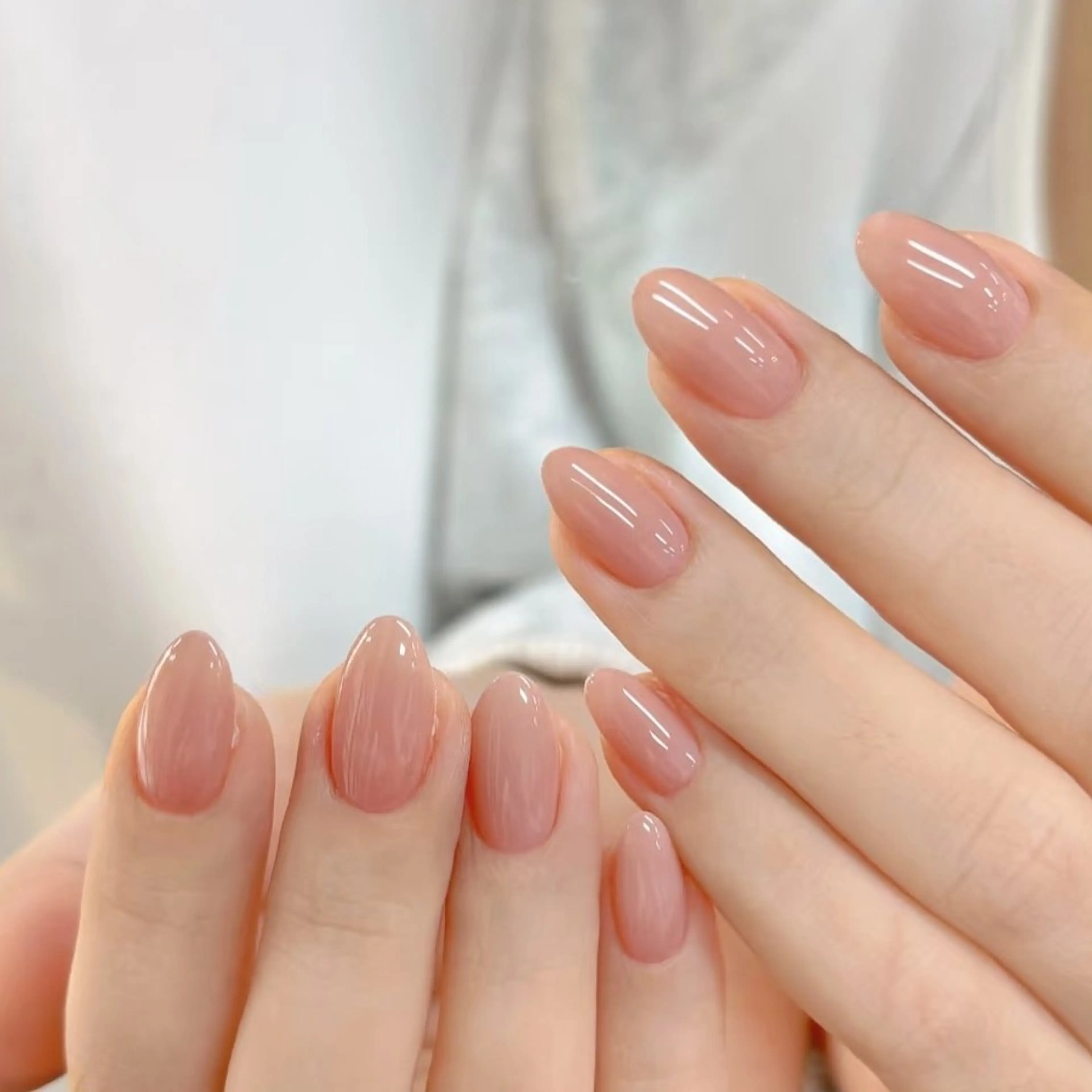 ネイル クリアネイル ワンカラーネイル MIYUKI  美桜のネイルデザイン