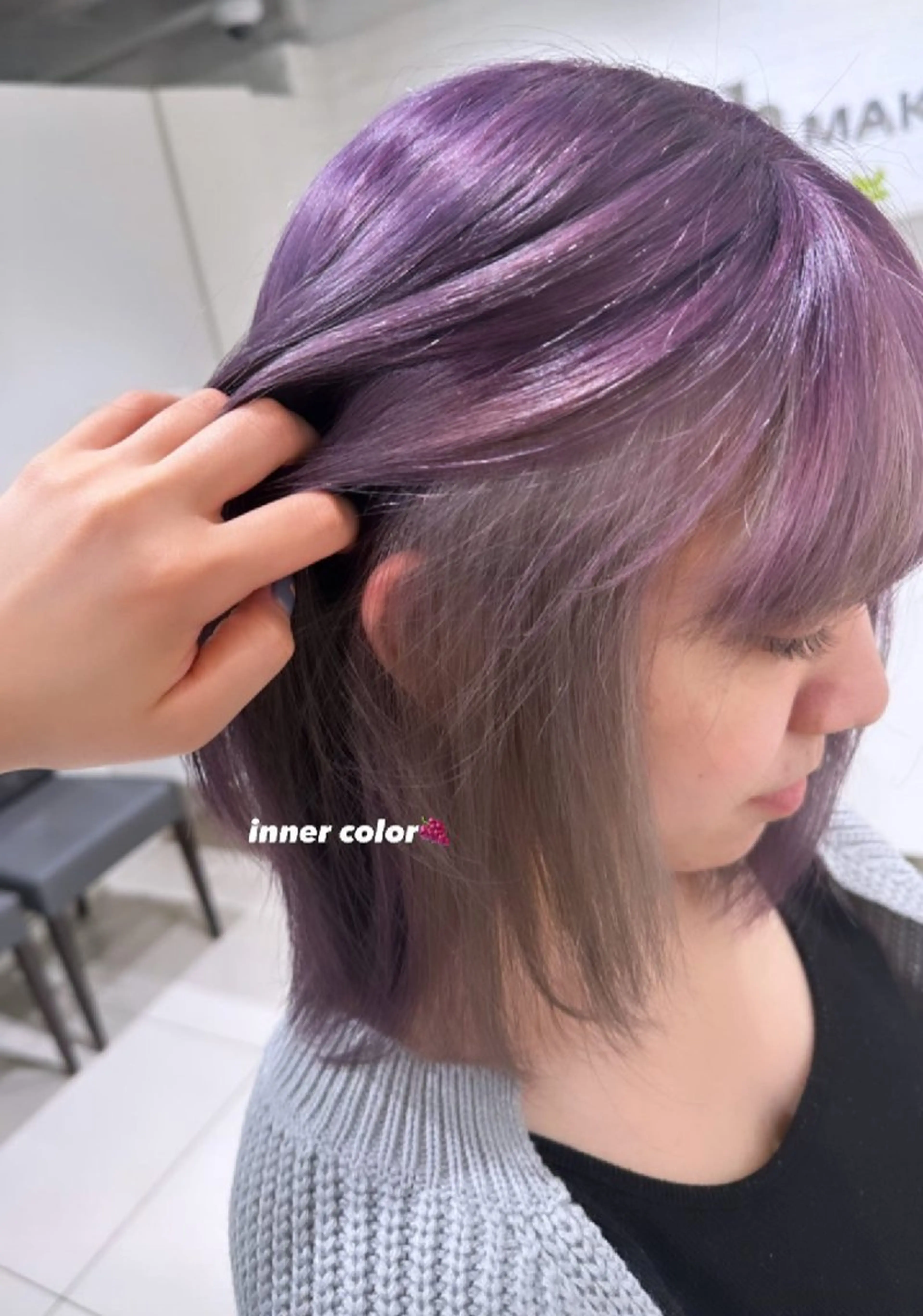ミディアム ヘアカラー 【メンズ縮毛矯正/ 艶カラー】美涼🎀のヘアスタイル