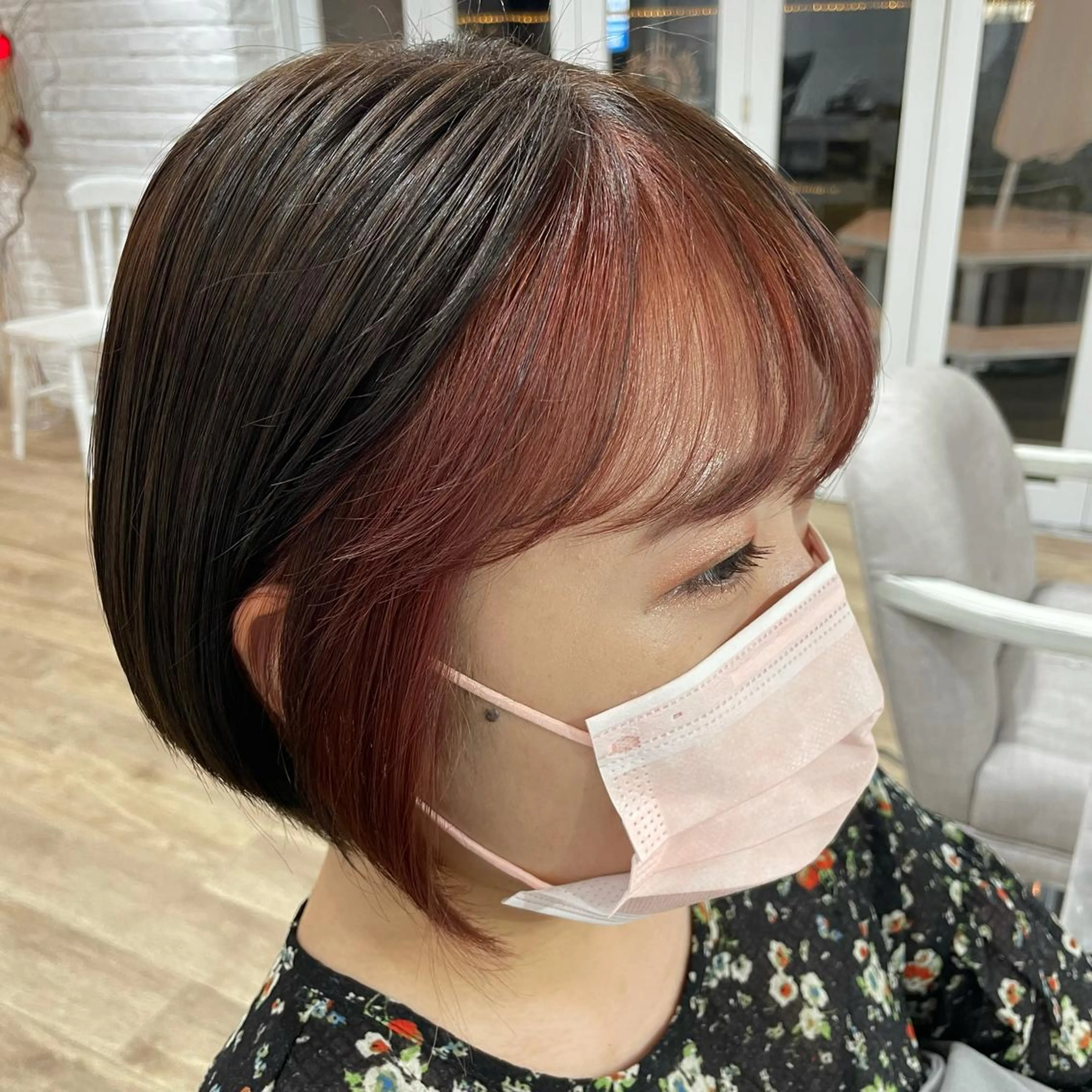 ショート カラー ヘアアレンジ ヘアカラー トリートメント 酸性縮毛矯正 梅田茶屋町 Juriのヘアスタイル