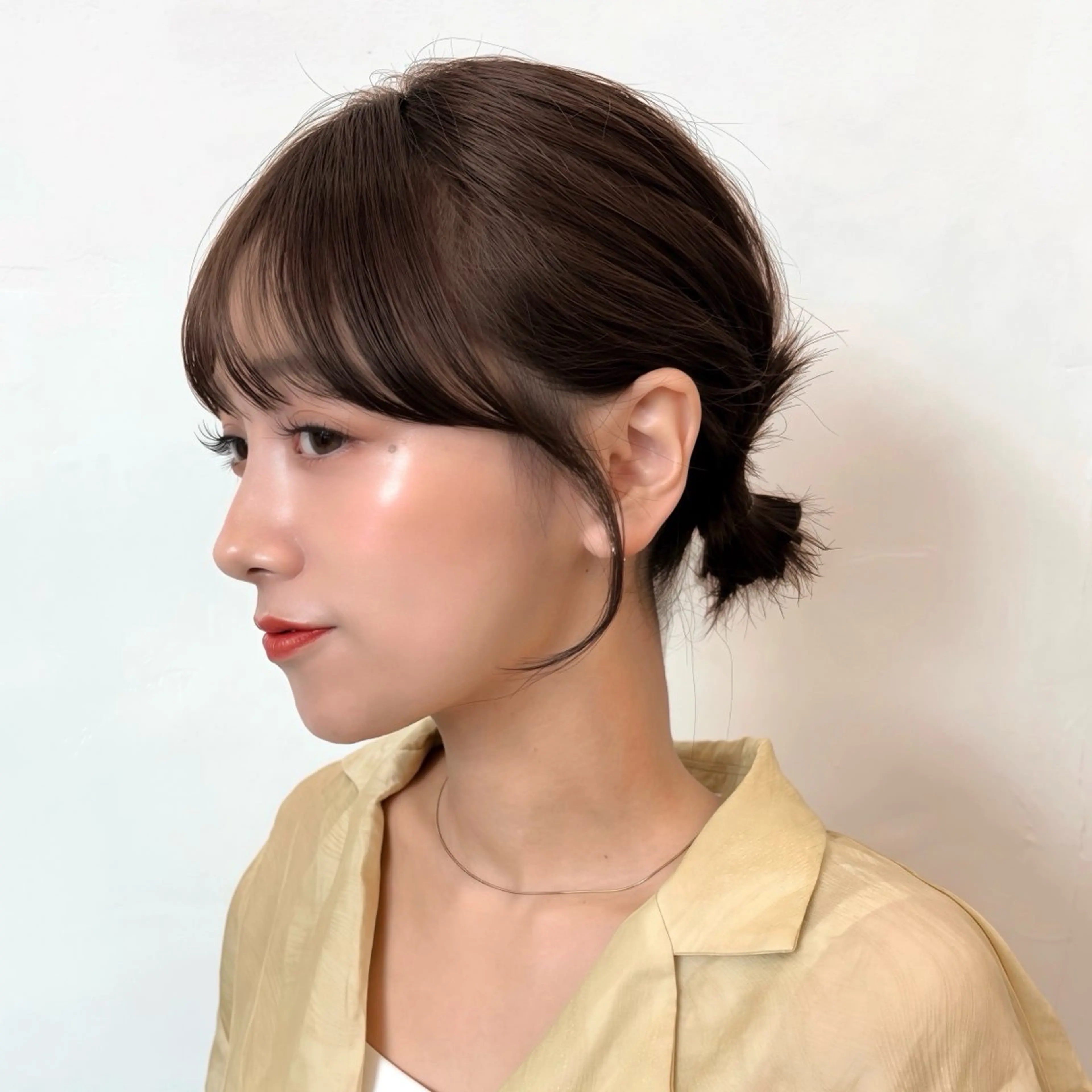 ミディアム ボブ カット ヘアカラー トリートメント 🌱ボブ/レイヤー/ ベージュ/あやみ✨のヘアスタイル